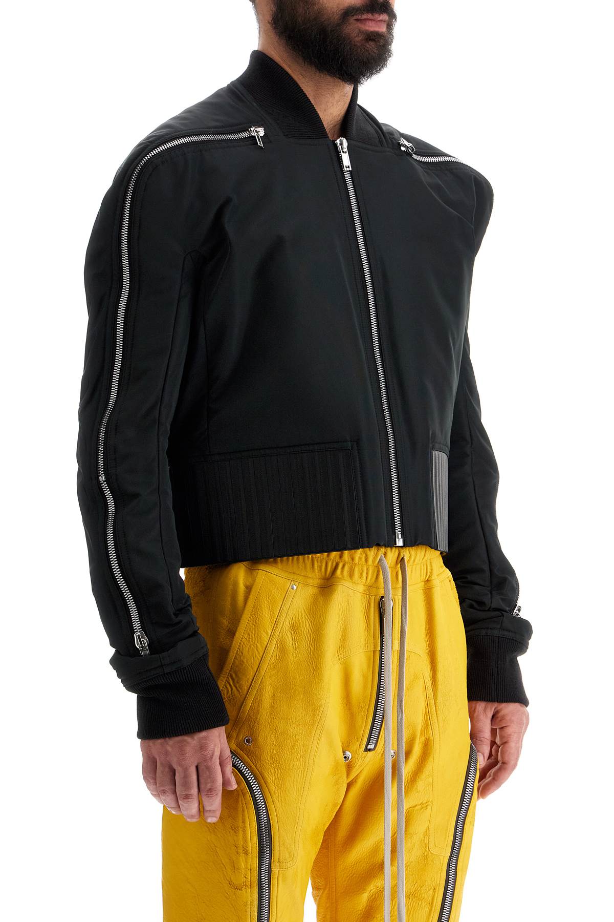 Shop Rick Owens Structured Shoulder Bomber Jacket In Black