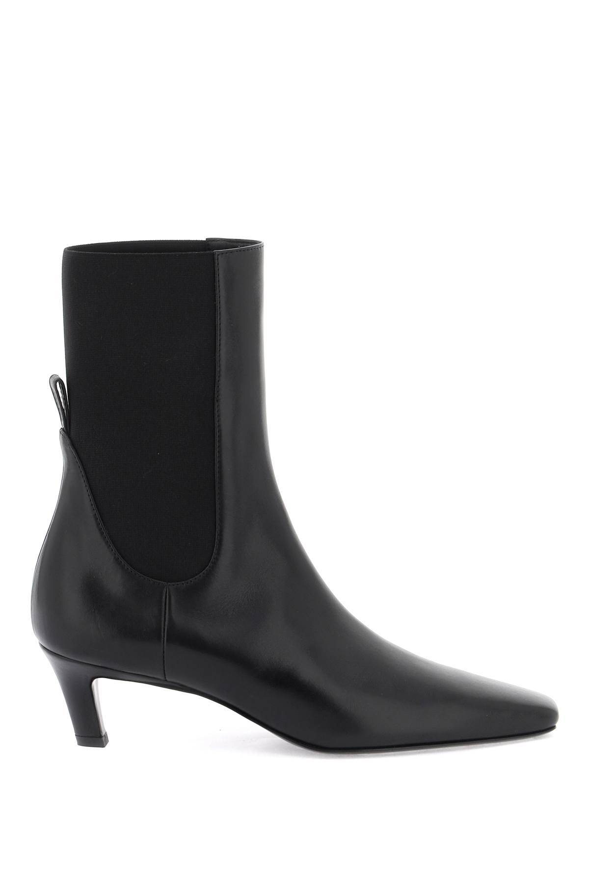 TOTEME mid heel leather boots