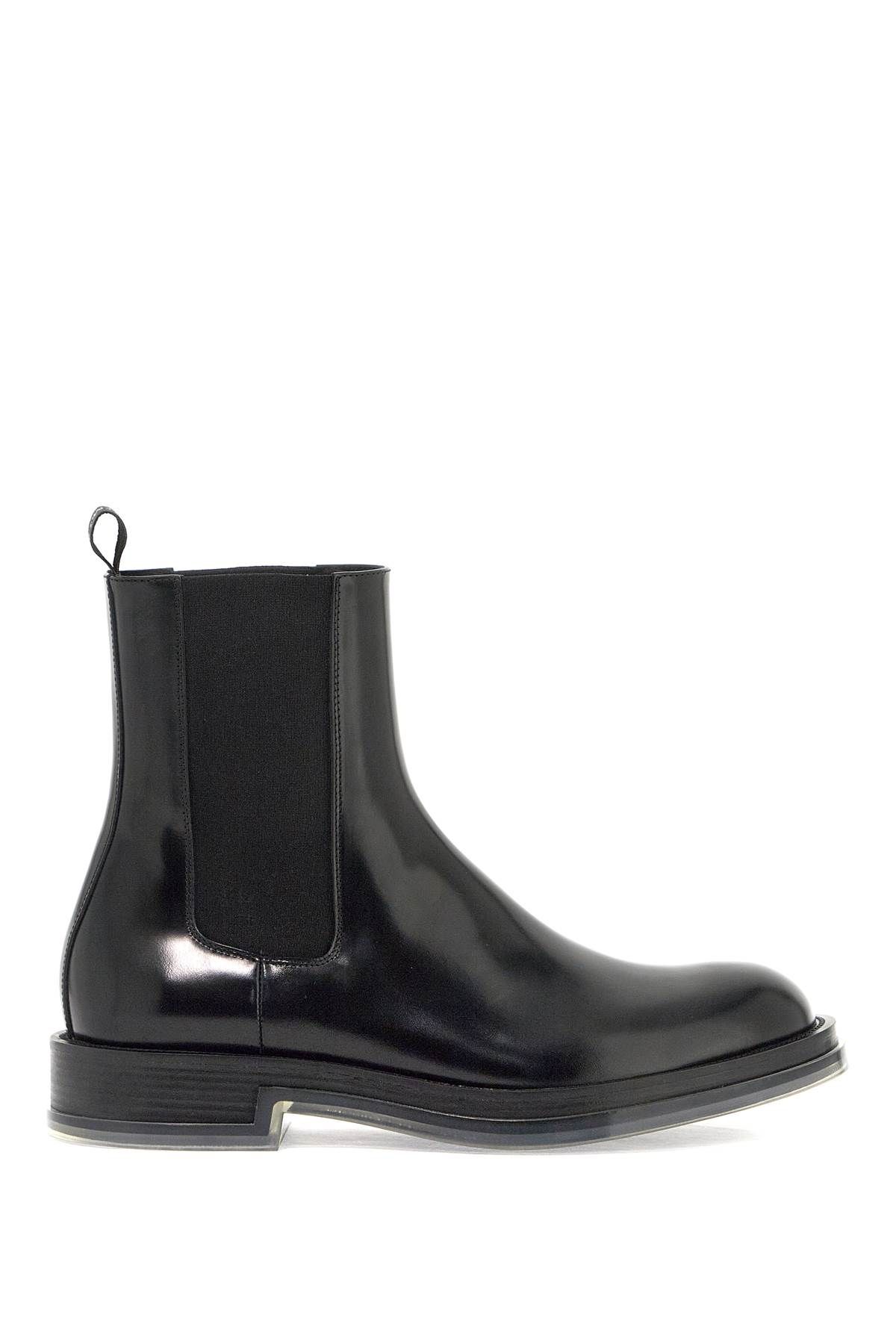 Shop Alexander Mcqueen Chelsea Float Ankle Boots In Black