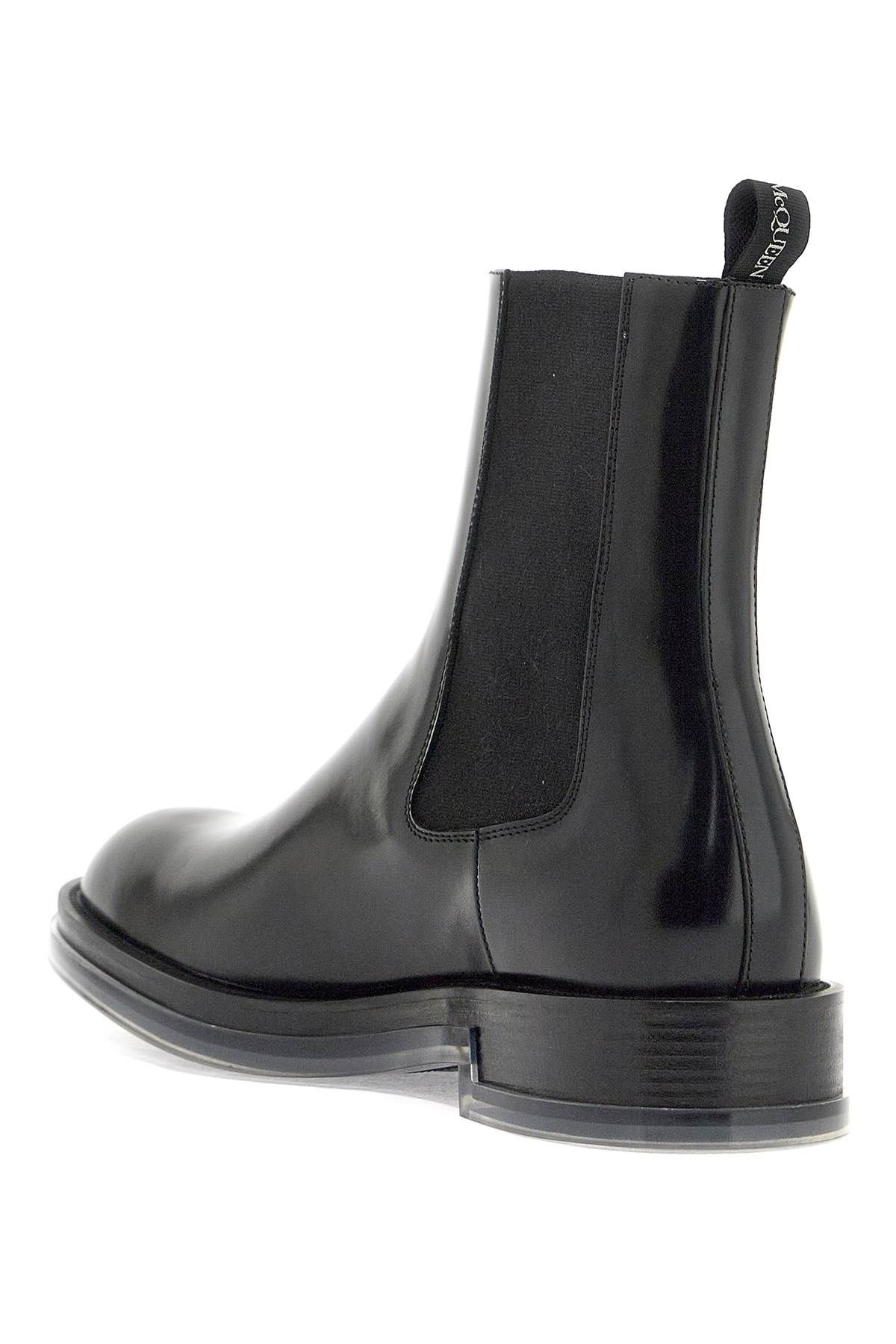 Shop Alexander Mcqueen Chelsea Float Ankle Boots In Black