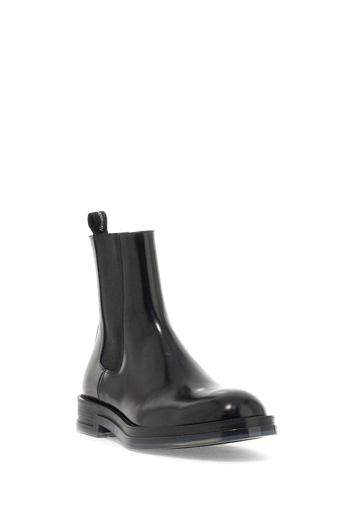 Shop Alexander Mcqueen Chelsea Float Ankle Boots In Black