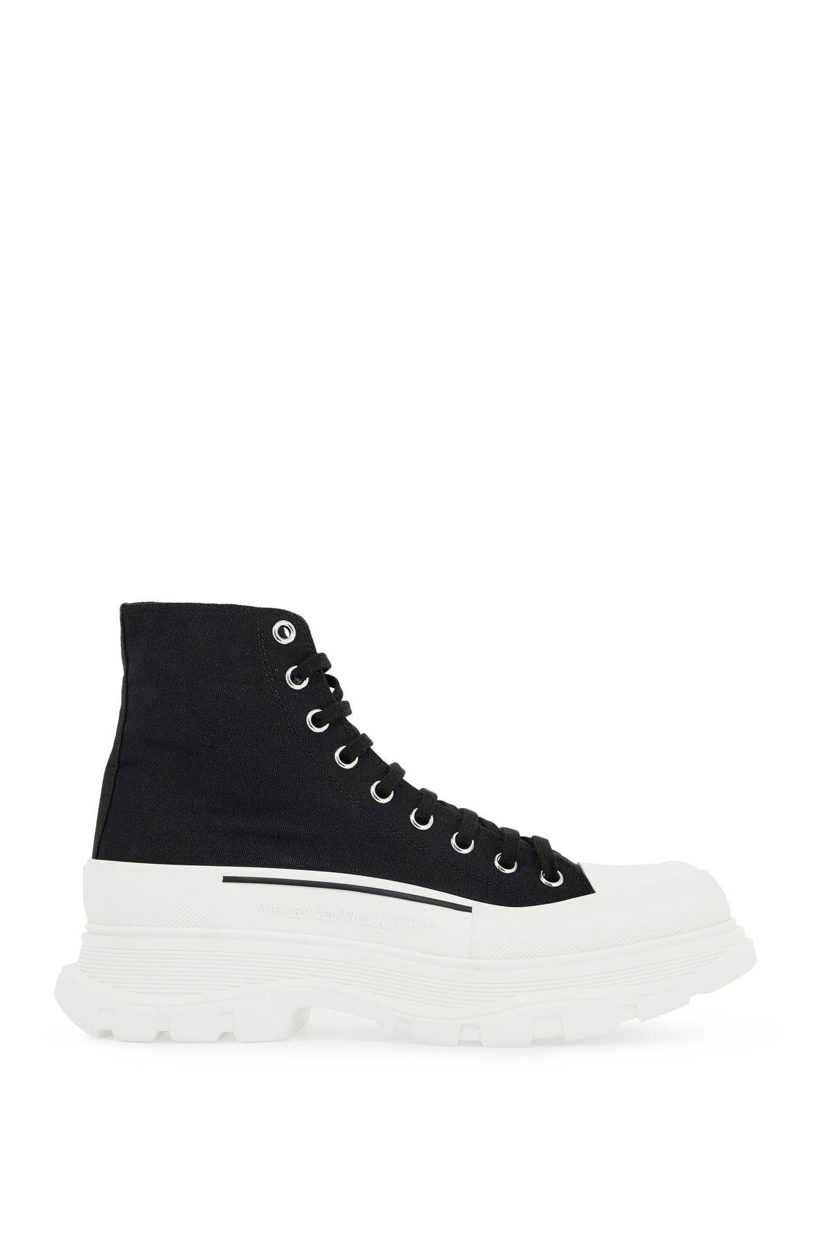 Shop Alexander Mcqueen Tread Slick Boots In Black