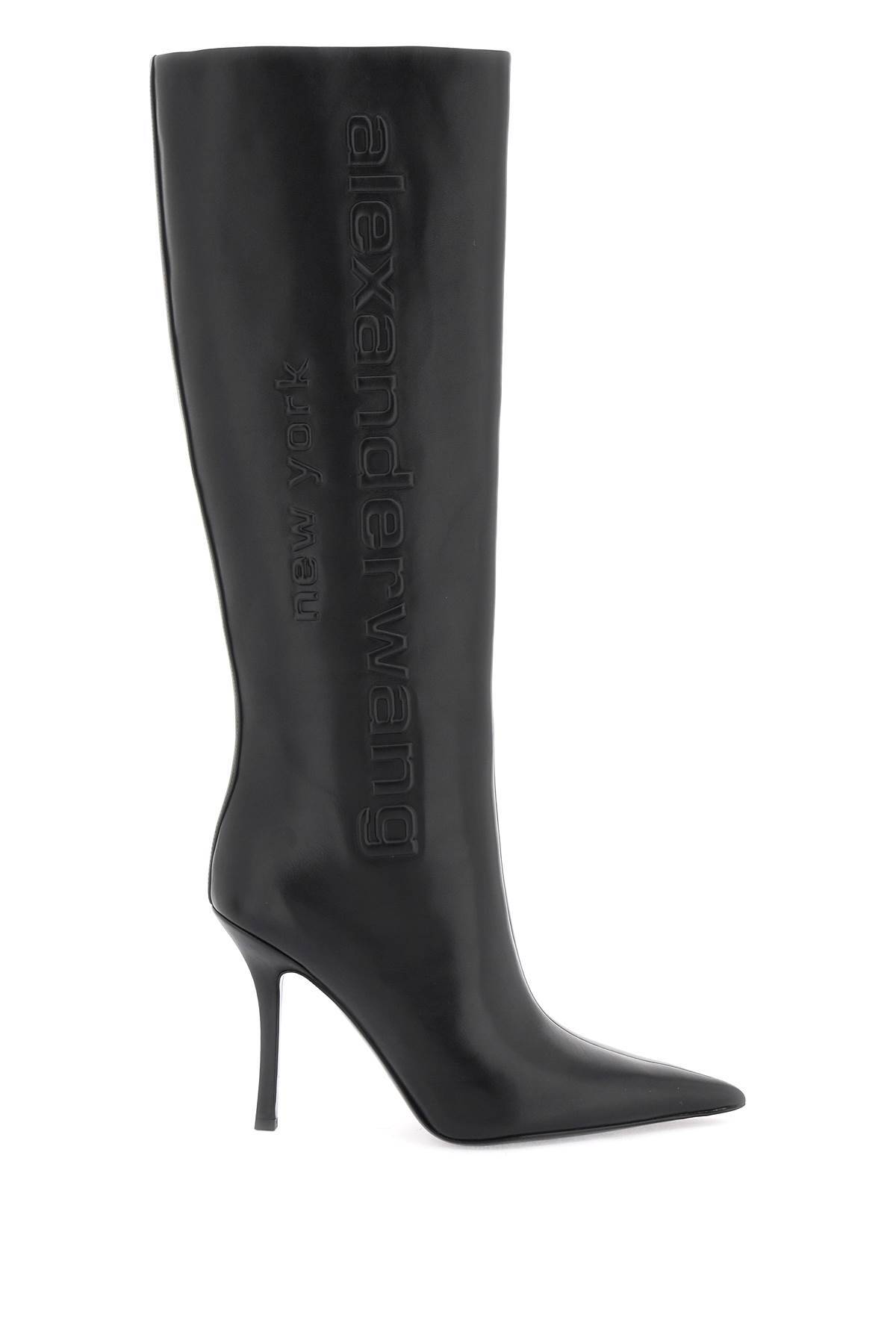 Shop Alexander Wang Delphine High Boots In Black