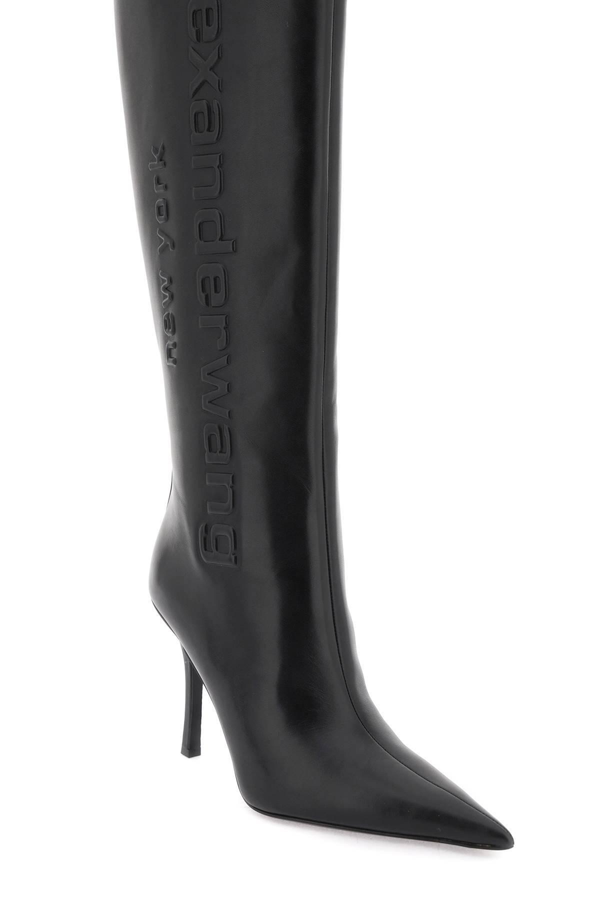 Shop Alexander Wang Delphine High Boots In Black