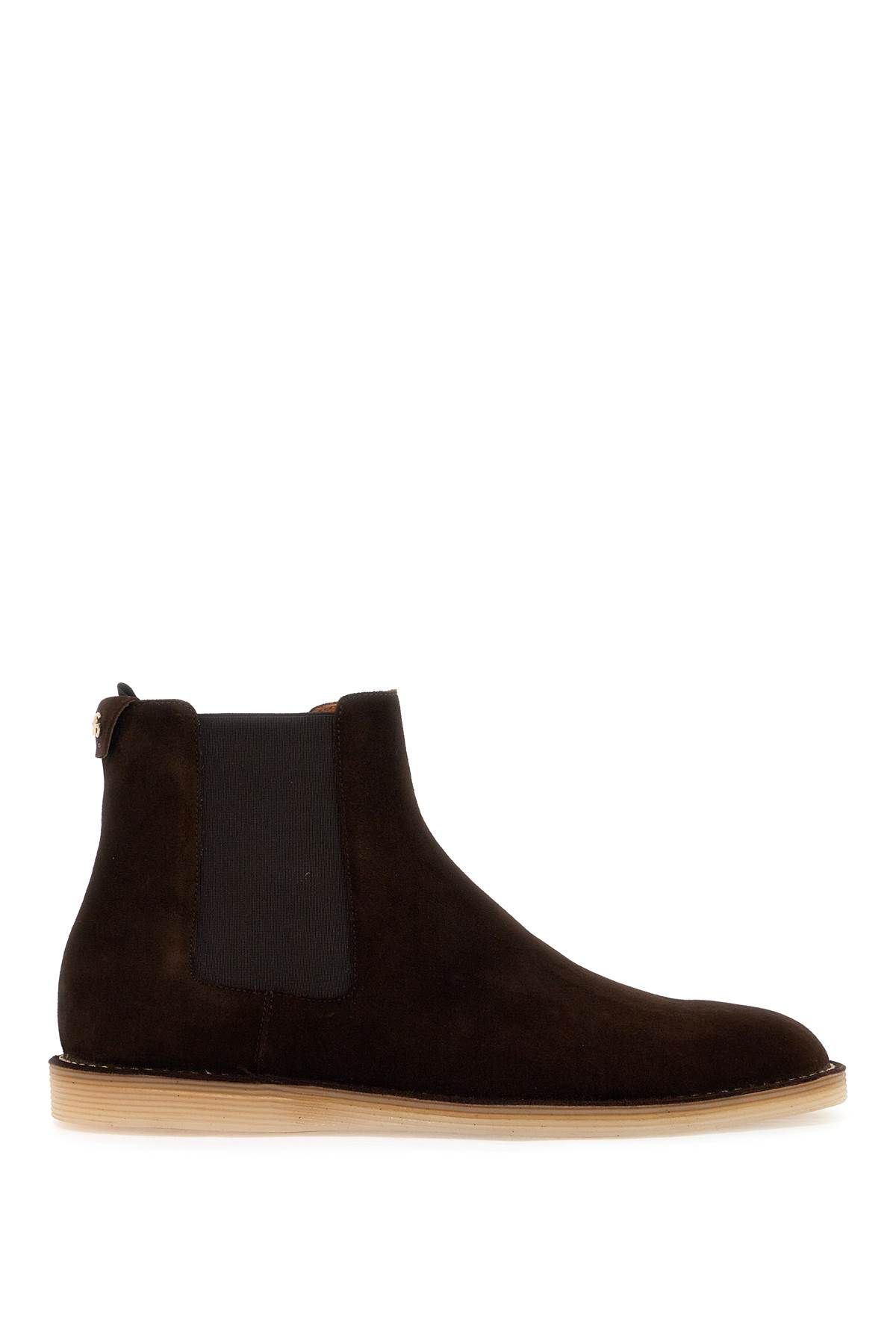 Shop Dolce & Gabbana Suede Ankle Boots For In Brown