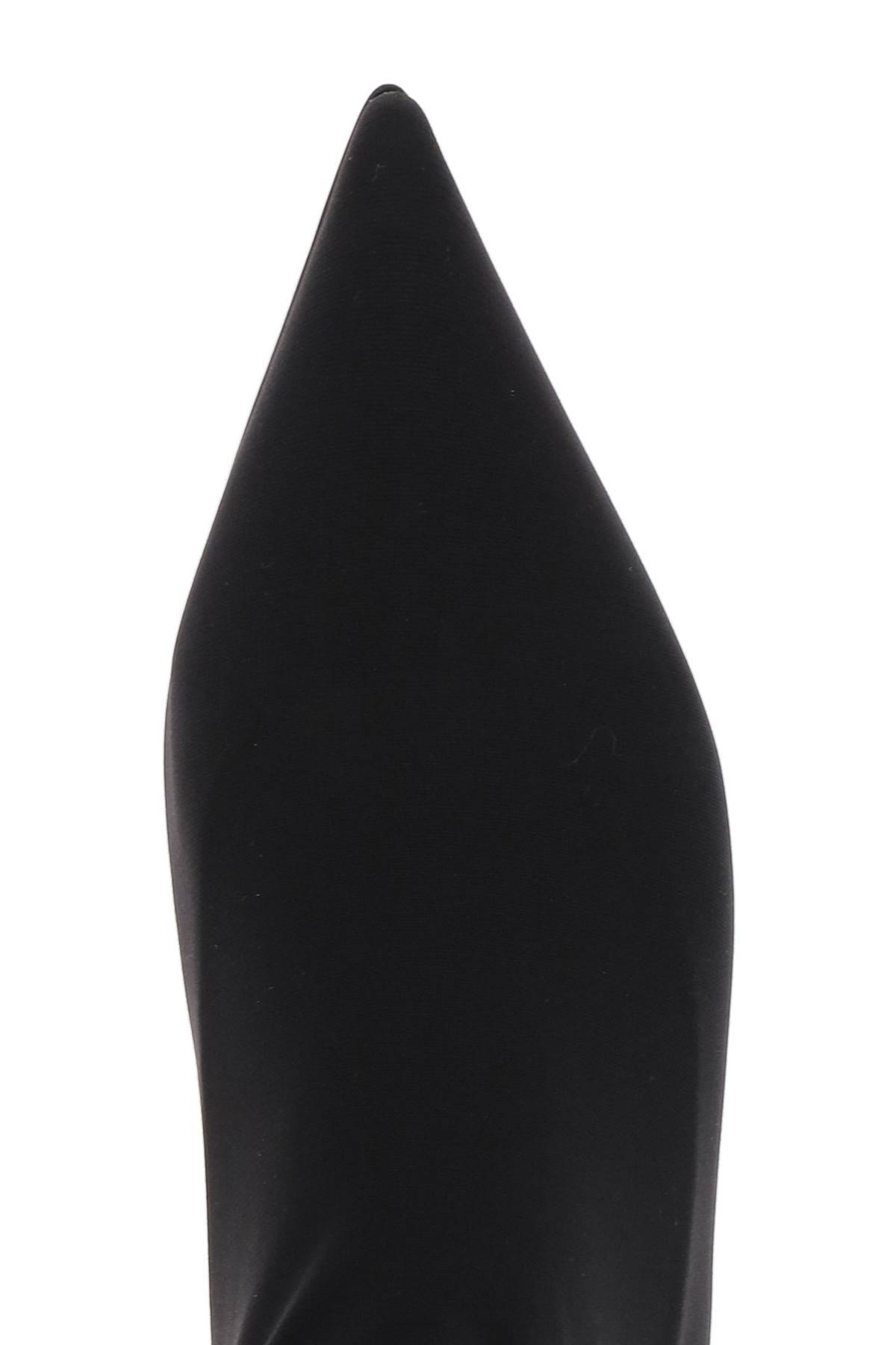 Shop Dolce & Gabbana Stretch Jersey Thigh-high Boots In Black