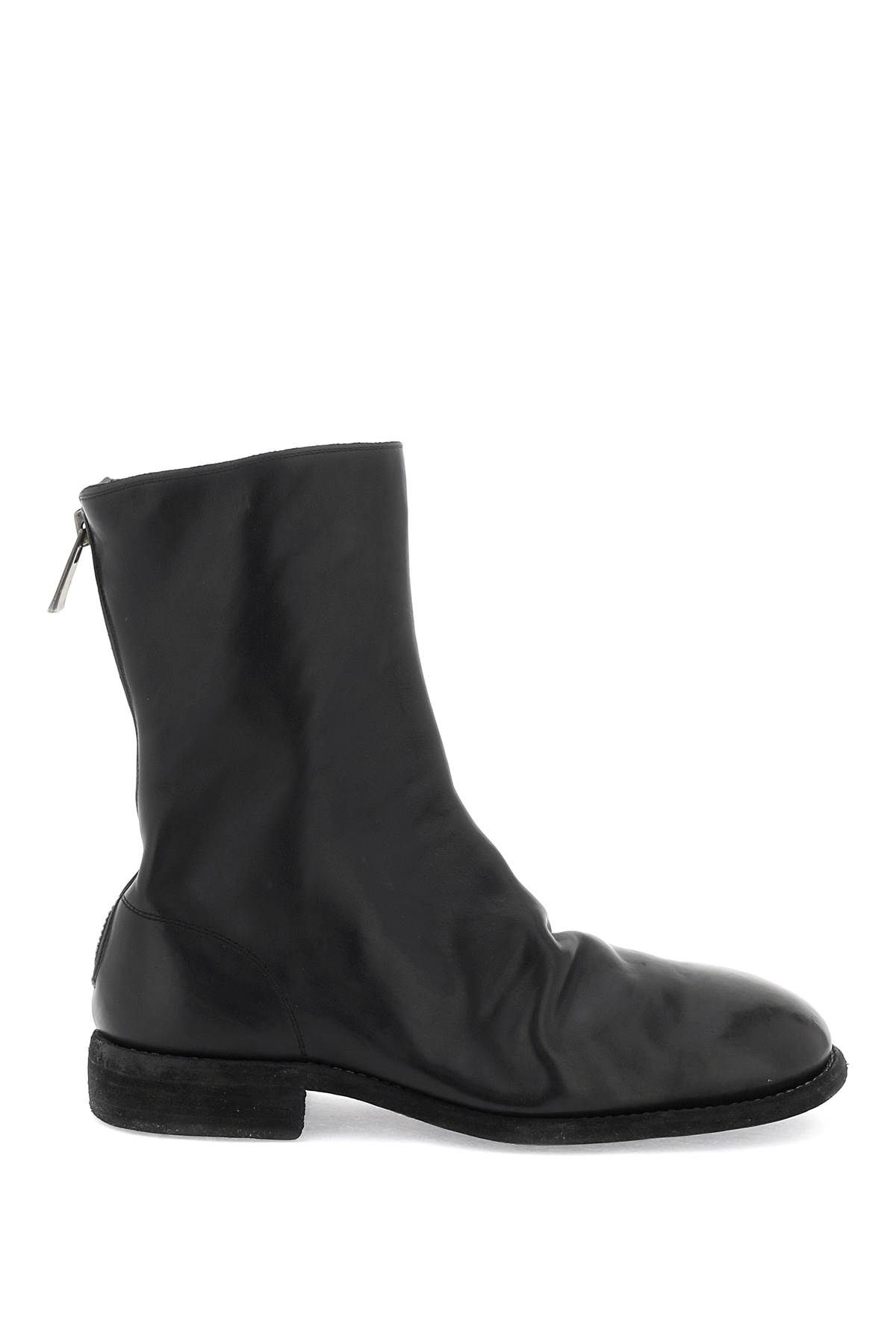 Shop Guidi Leather Boots In Black