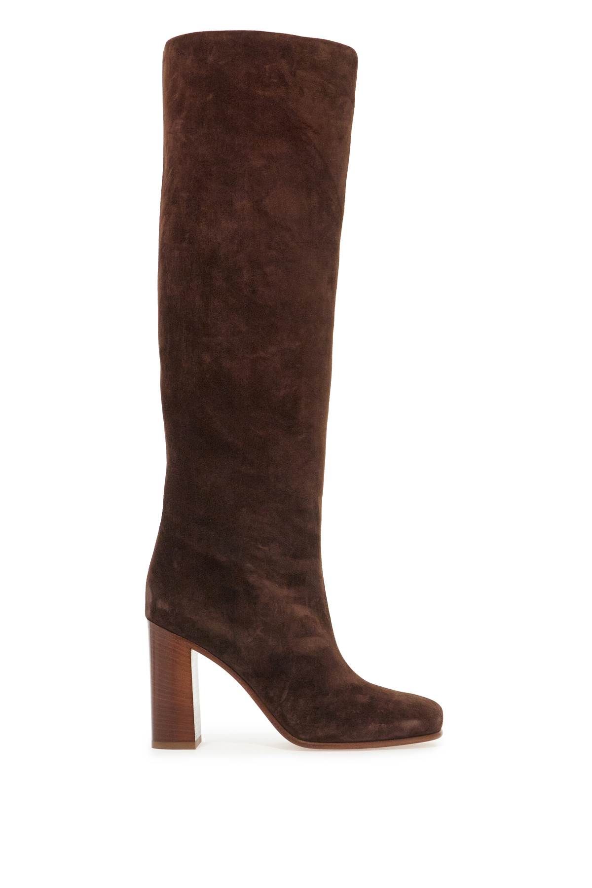 Shop Khaite Willow High Boots In Brown