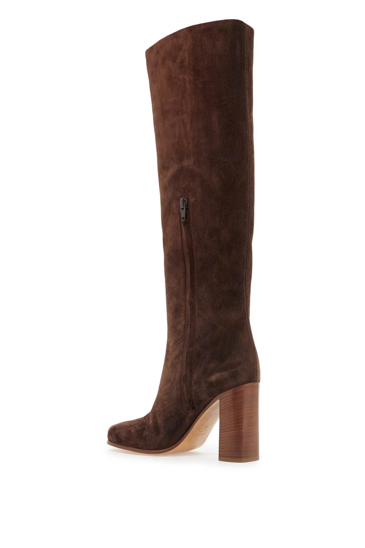 Shop Khaite Willow High Boots In Brown