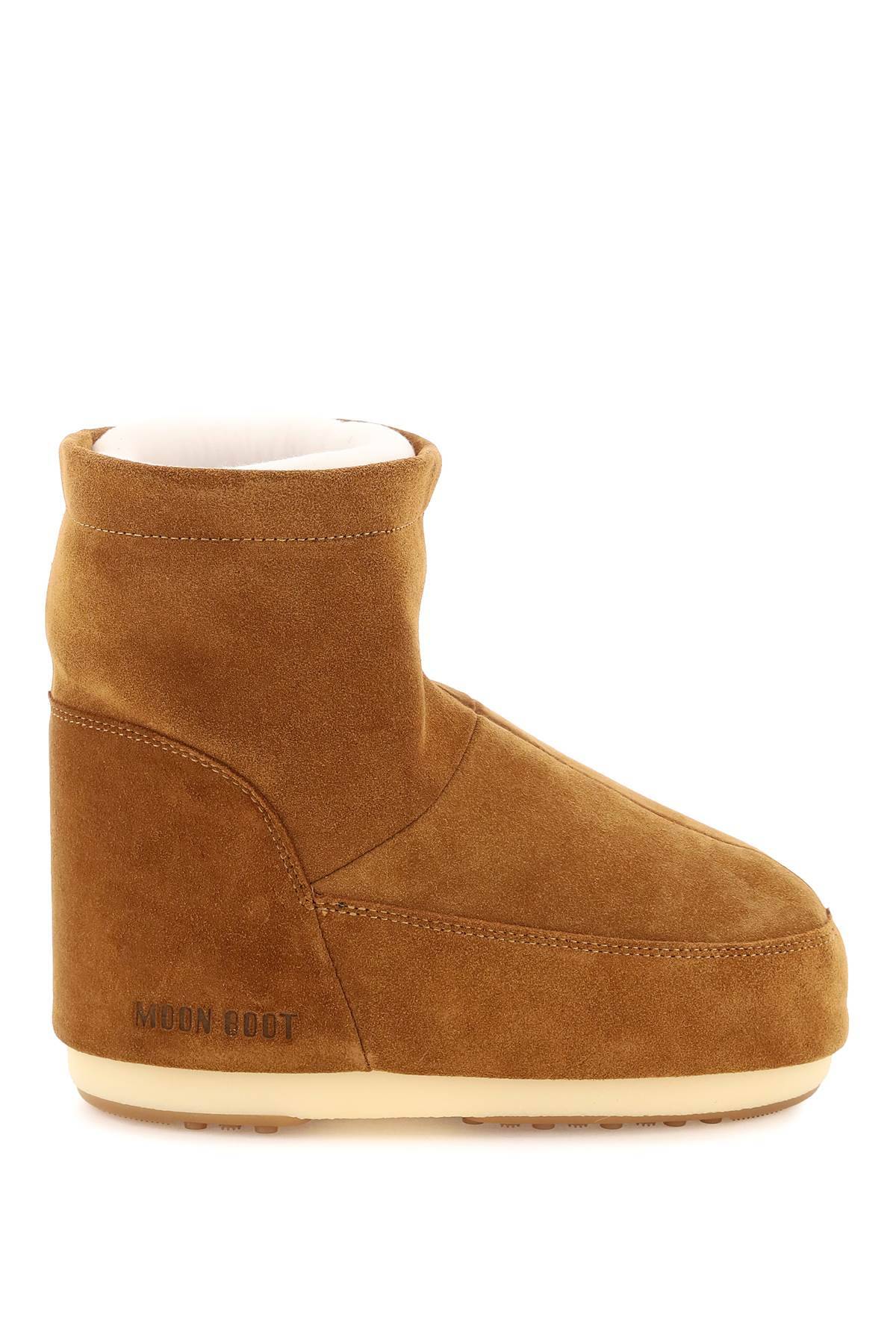 Shop Moon Boot Icon Low Suede Snow Boots In Brown