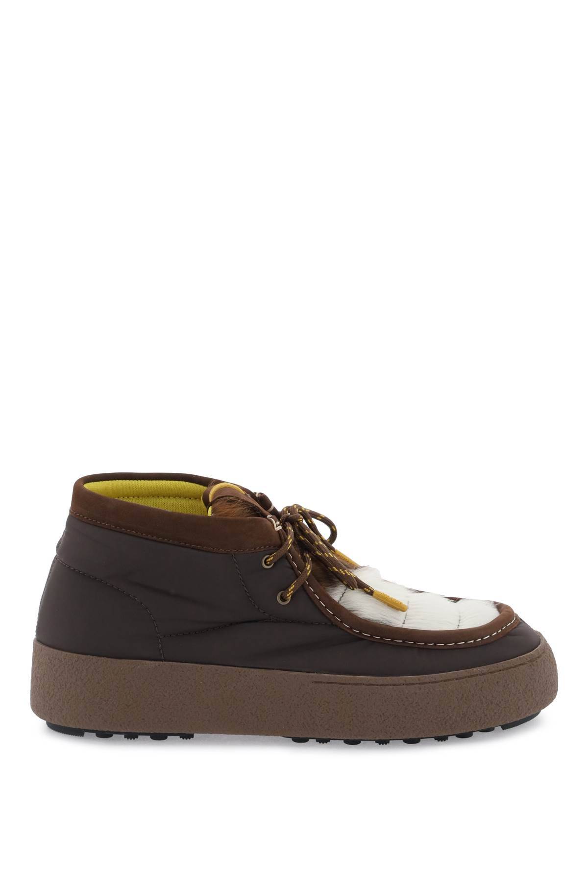 Shop Moon Boot Mtrack Low Lace-ups In White,brown