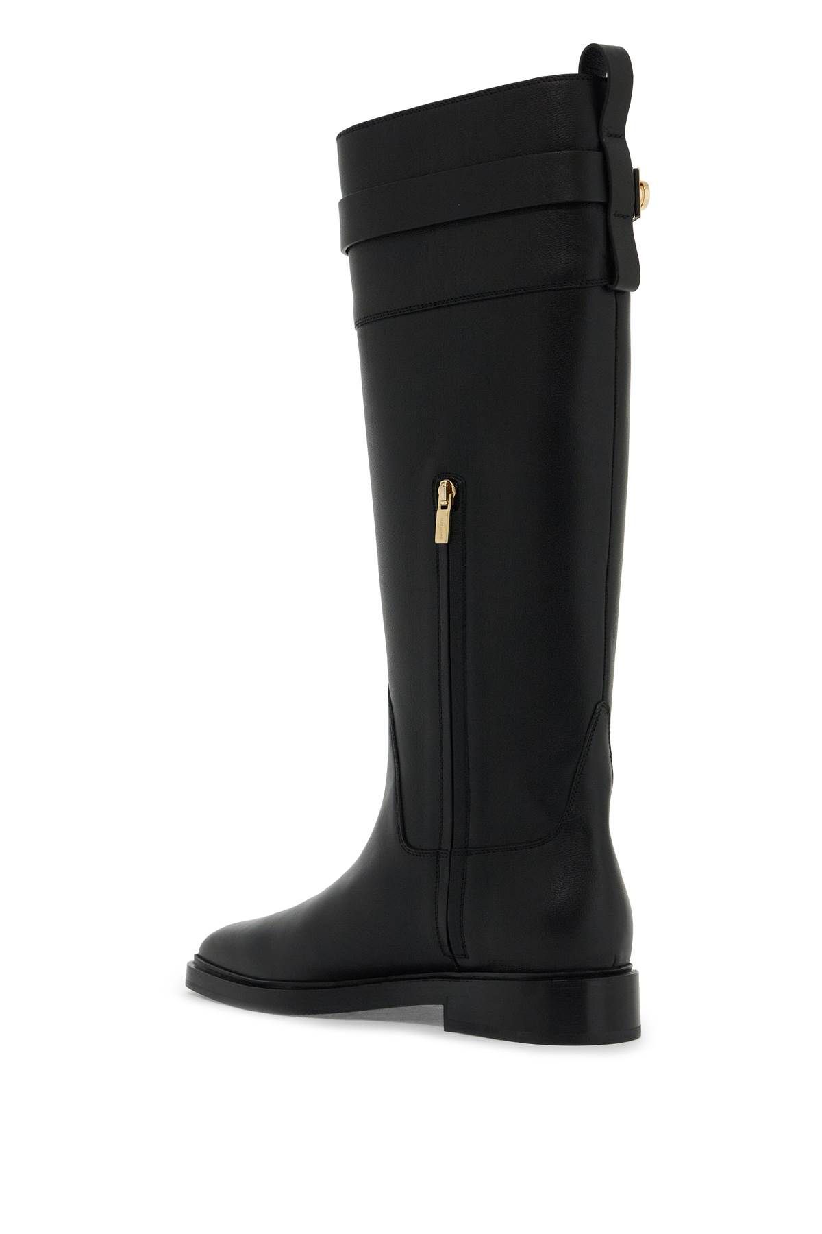 Shop Ferragamo Ely Ornate Boot With Decor In Black