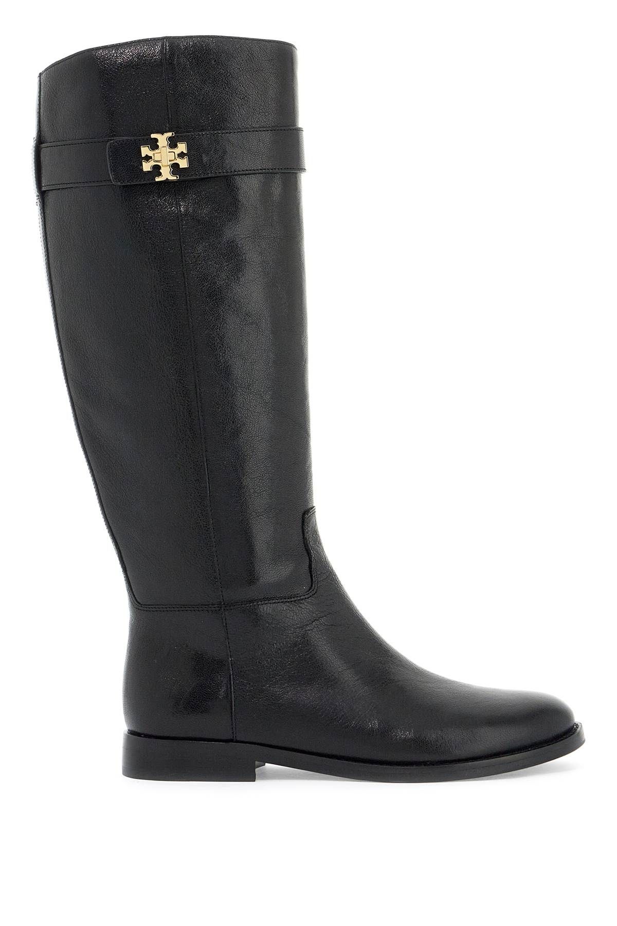 Shop Tory Burch T Lock Riding Boot For Equest In Black