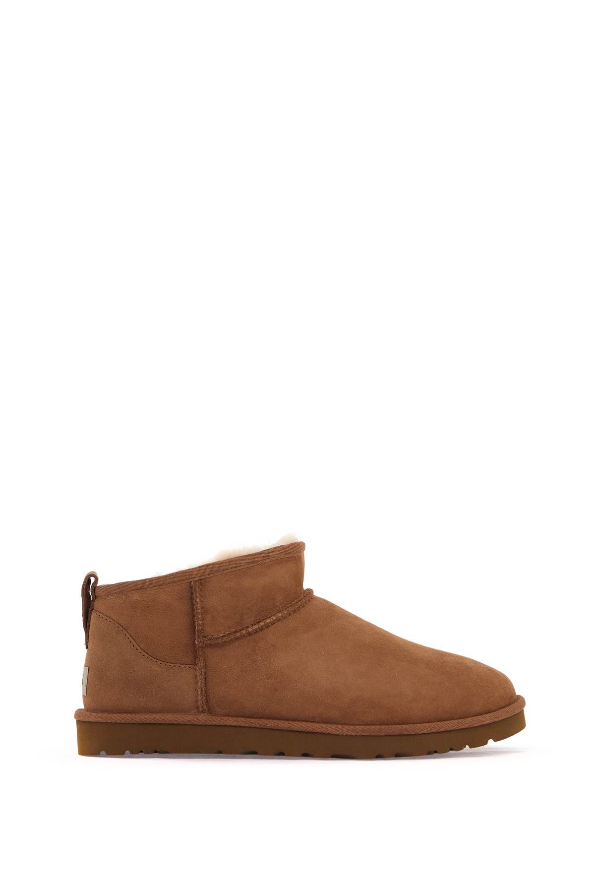 Shop Ugg Classic Ultra Mini Ankle Boots In Brown