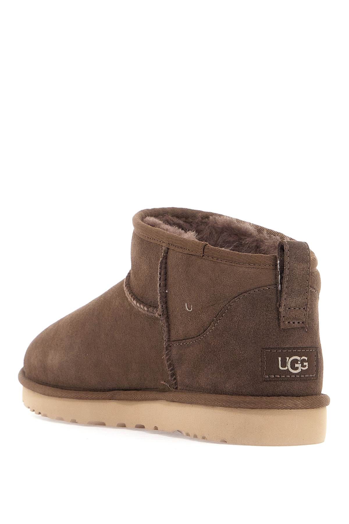 Shop Ugg Classic Ultra Mini Ankle Boots In Grey