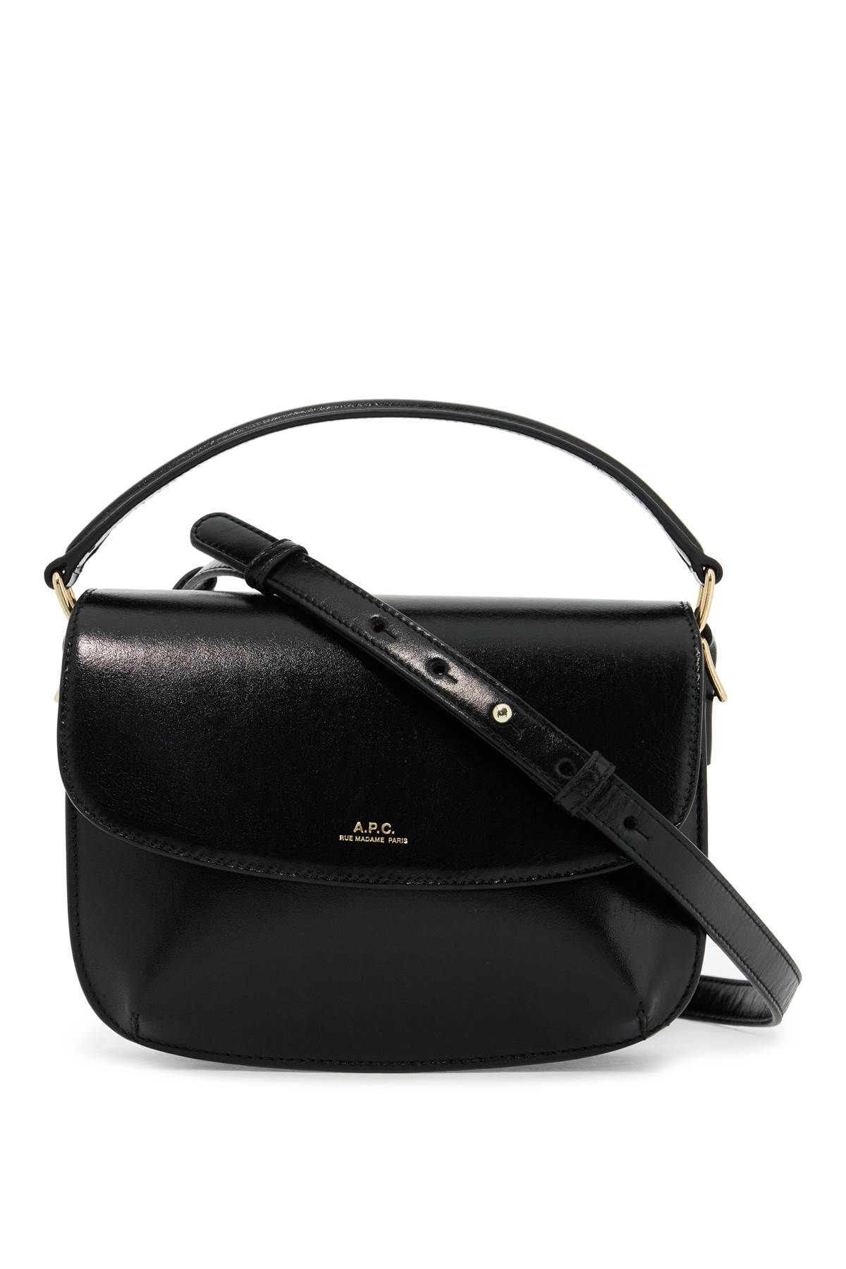 Shop Apc Mini Sarah Shoulder Bag In Black