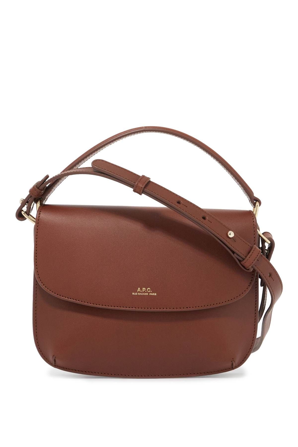 Shop Apc Sarah Mini Shoulder Bag In Brown