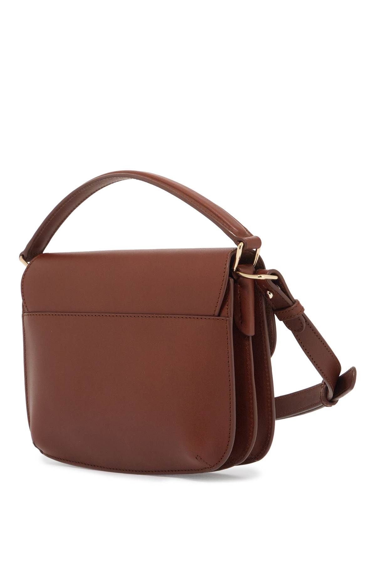 Shop Apc Sarah Mini Shoulder Bag In Brown