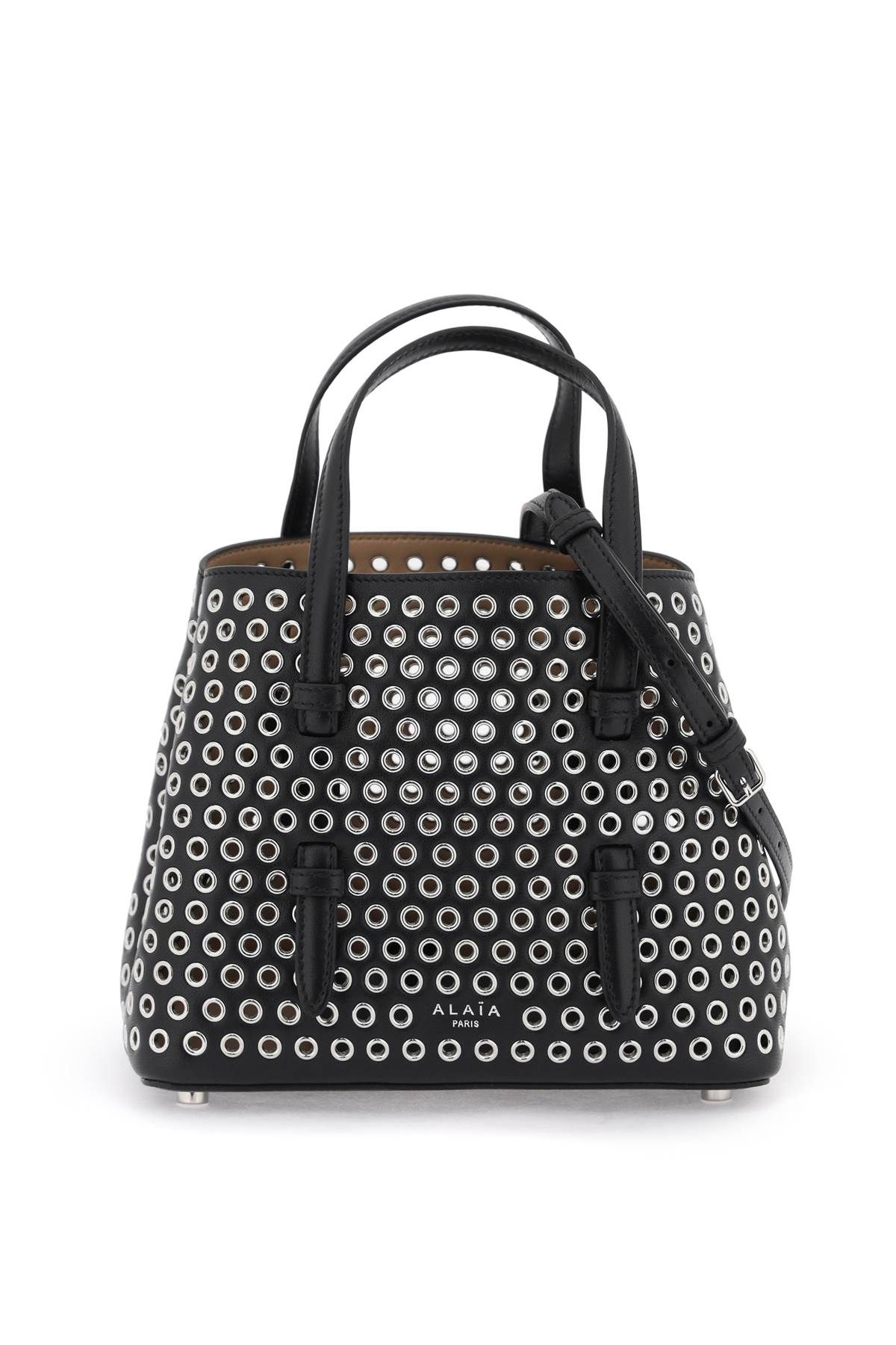 Shop Alaïa Mina 20 Studded Bag In Black