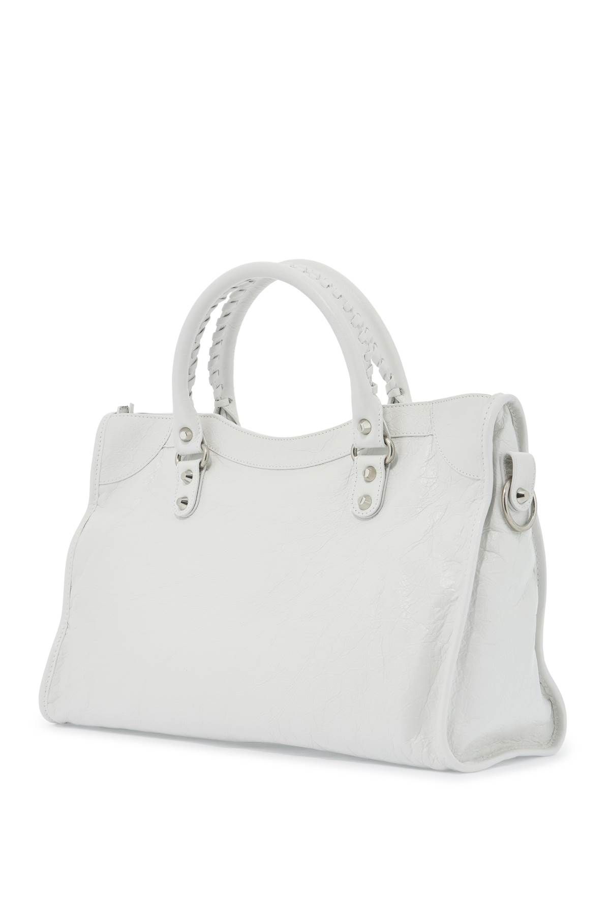 Shop Balenciaga Medium-sized Le City Handbag In White