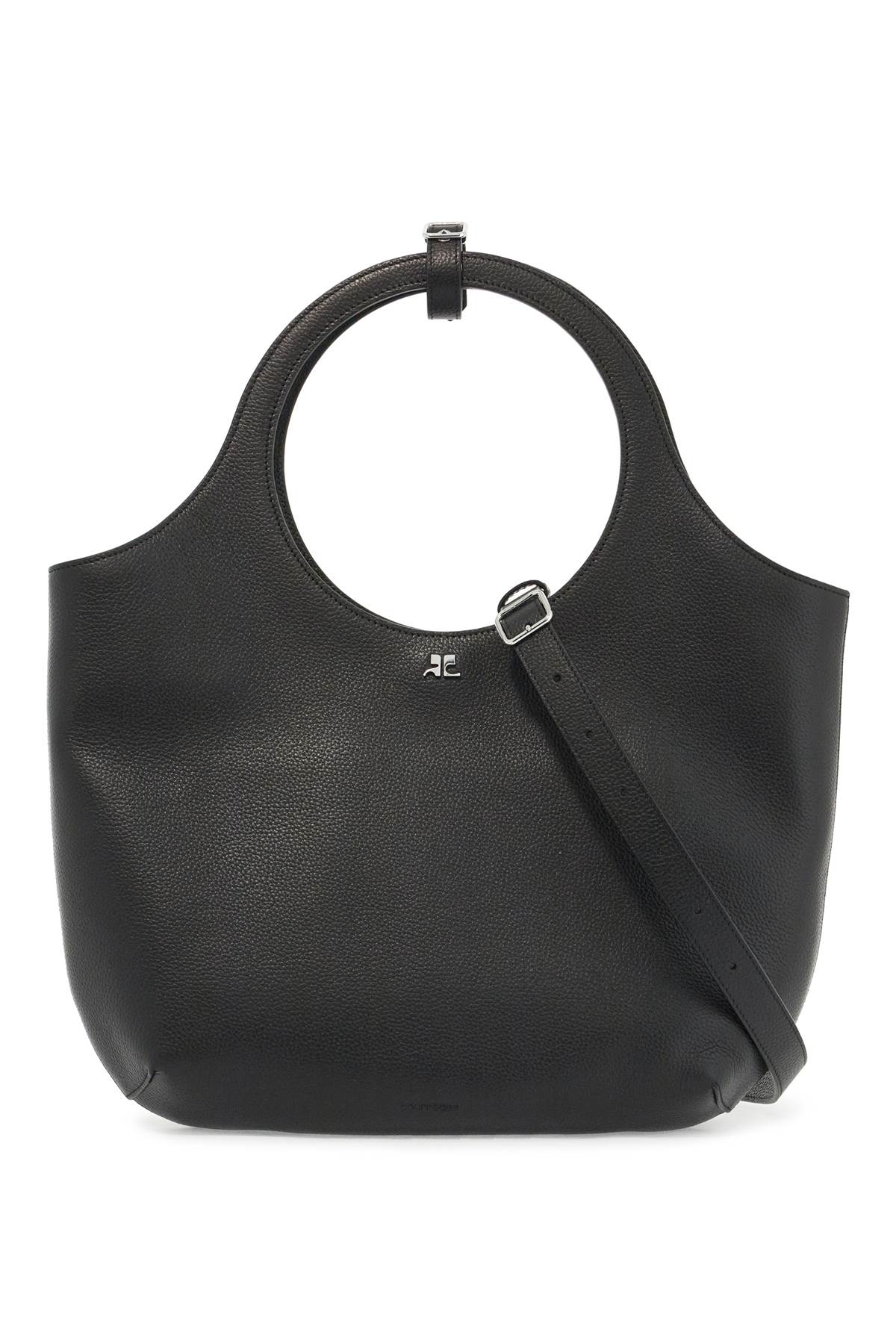 Shop Courrèges Holy Media Handbag For Everyday Use In Black