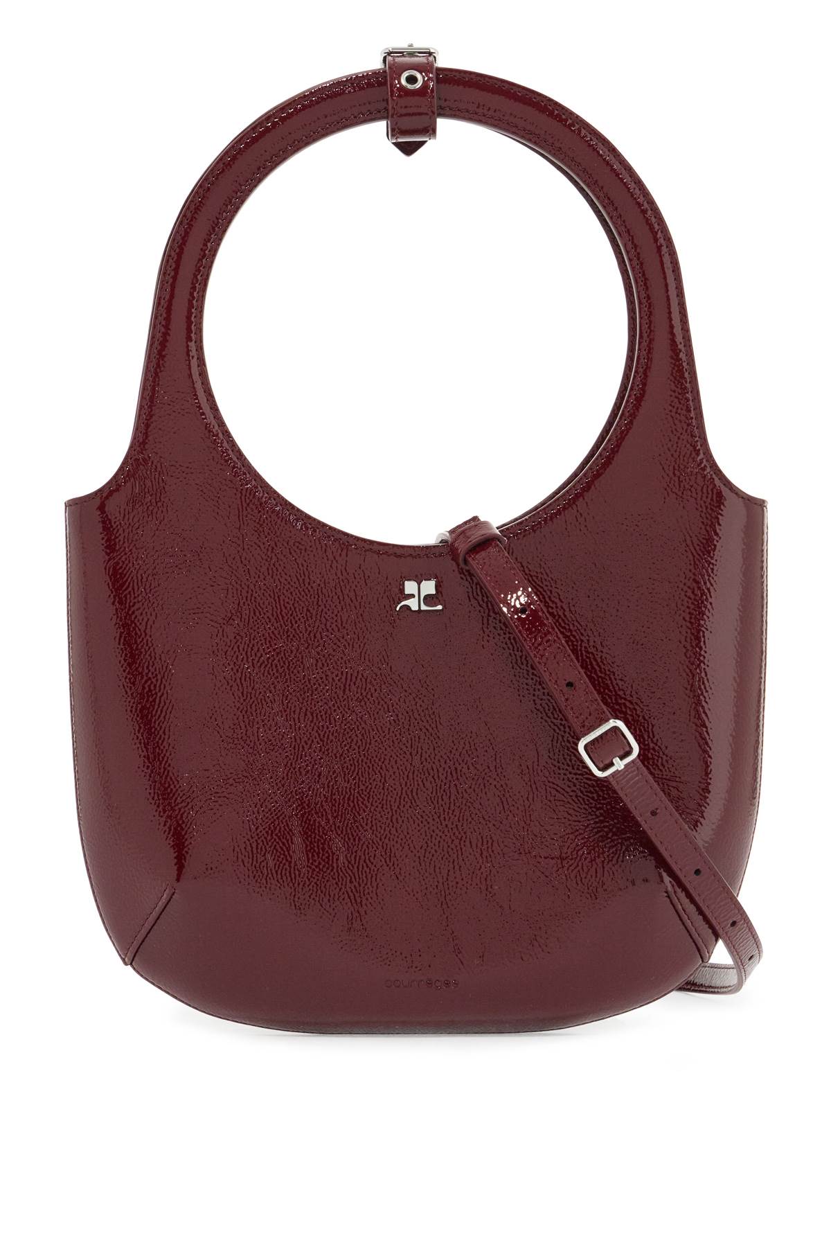 Shop Courrèges "handbag Holy In Naplack In Red