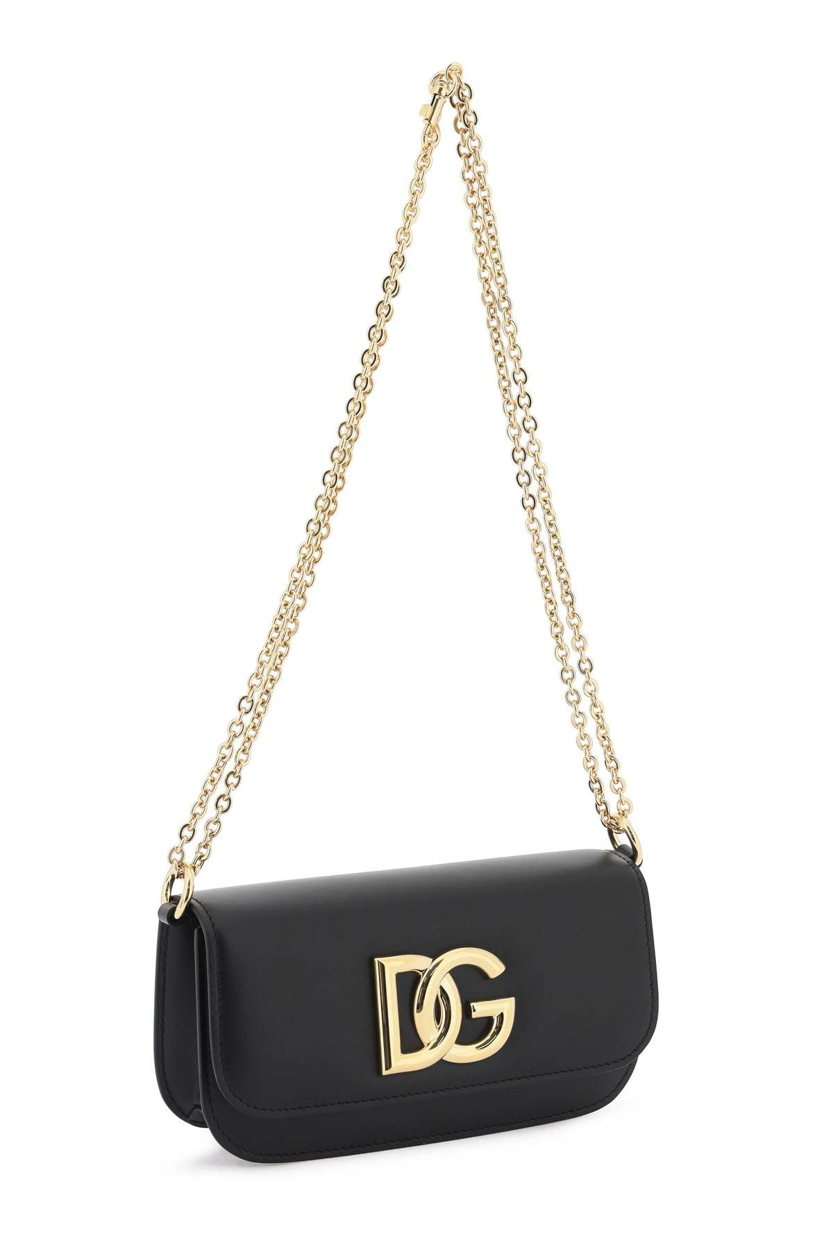 Shop Dolce & Gabbana Smooth Leather 3.5 Handbag In Black