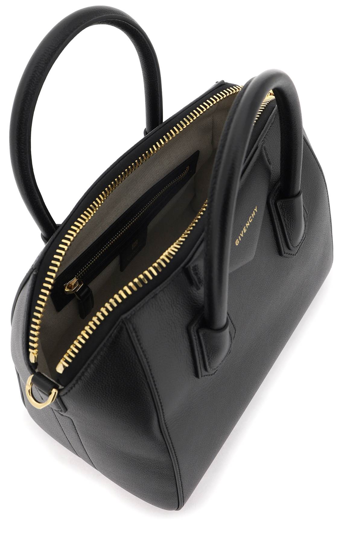 Shop Givenchy Small 'antigona' Handbag In Black