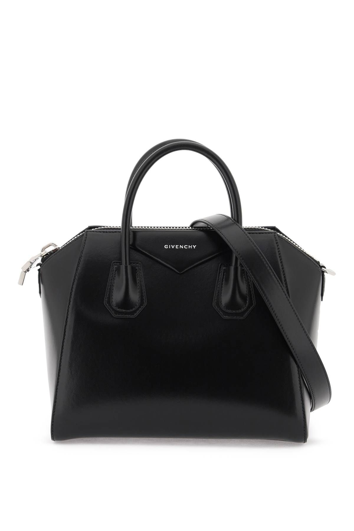 Shop Givenchy Antigona Small Bag In Black