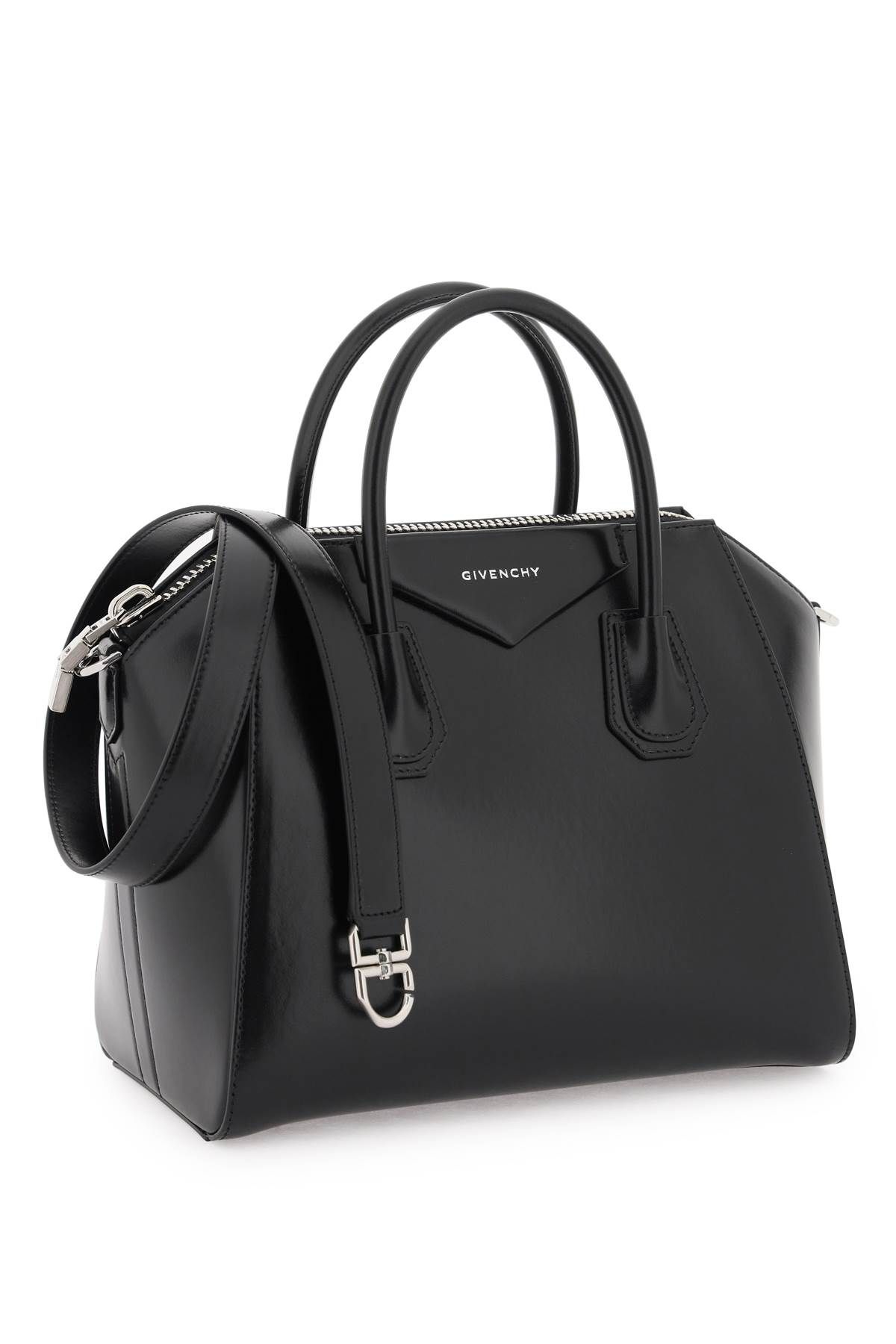 Shop Givenchy Antigona Small Bag In Black