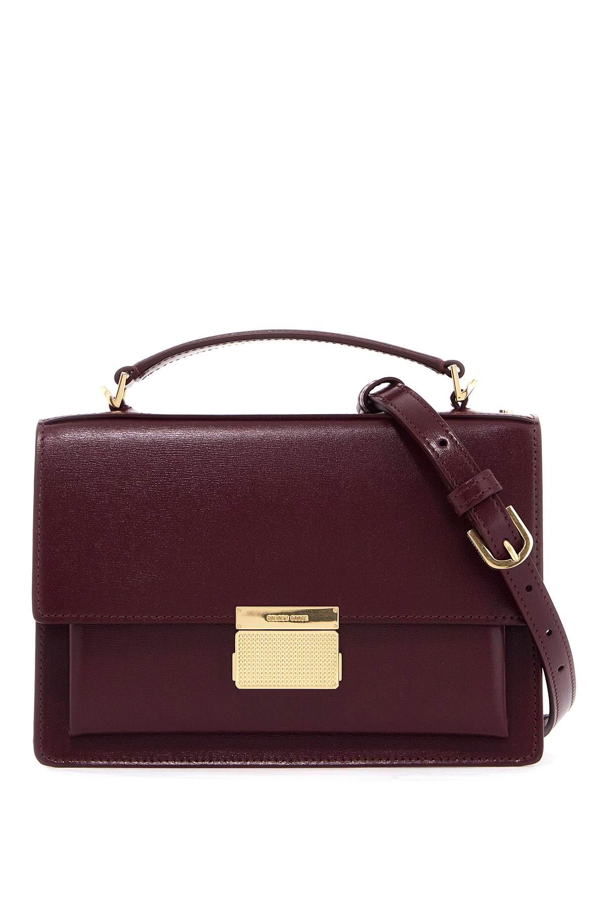 Shop Golden Goose 'venice Leather Handbag With Palmell In Purple