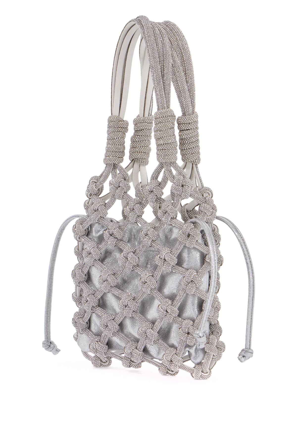 Shop Hibourama Lola Handbag Purse Tote In Silver