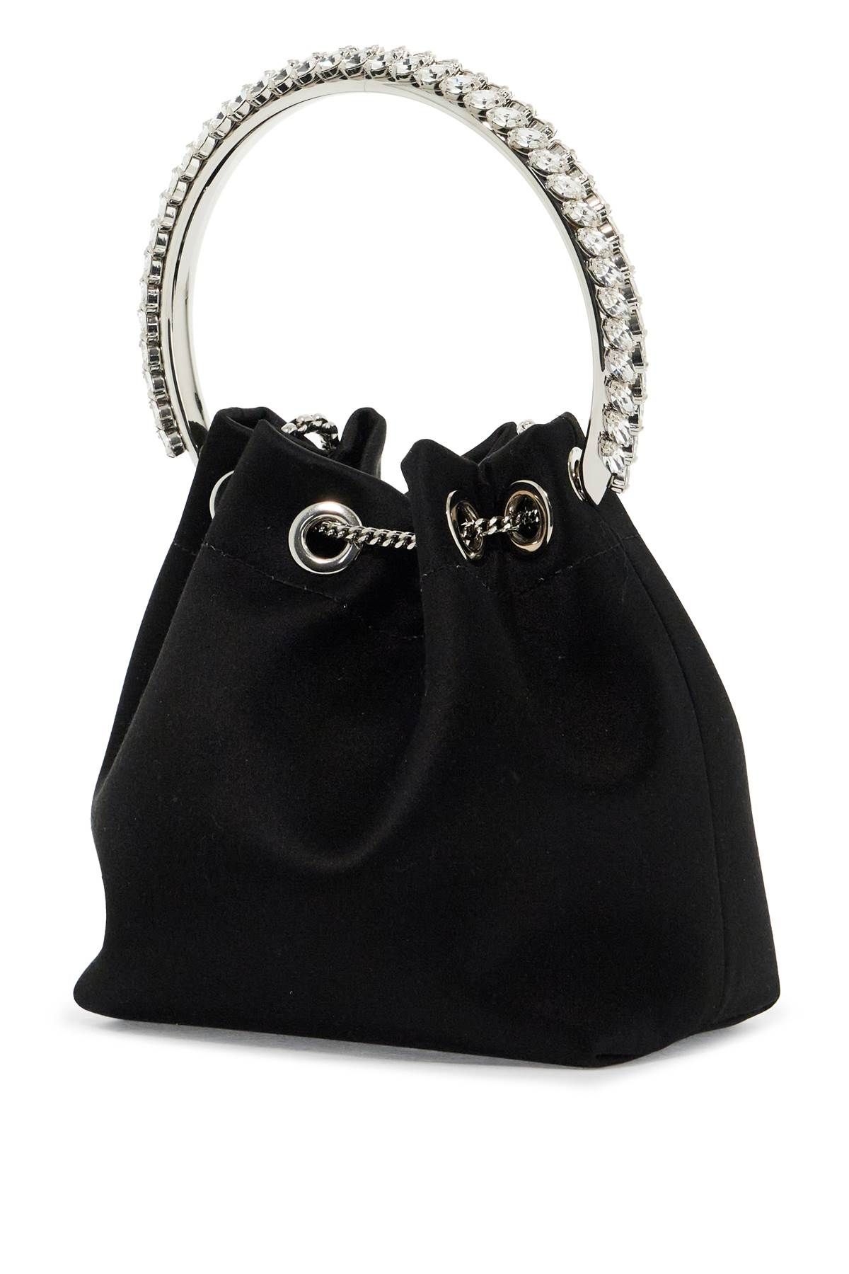 Shop Jimmy Choo Bon Bon Handbag In Black