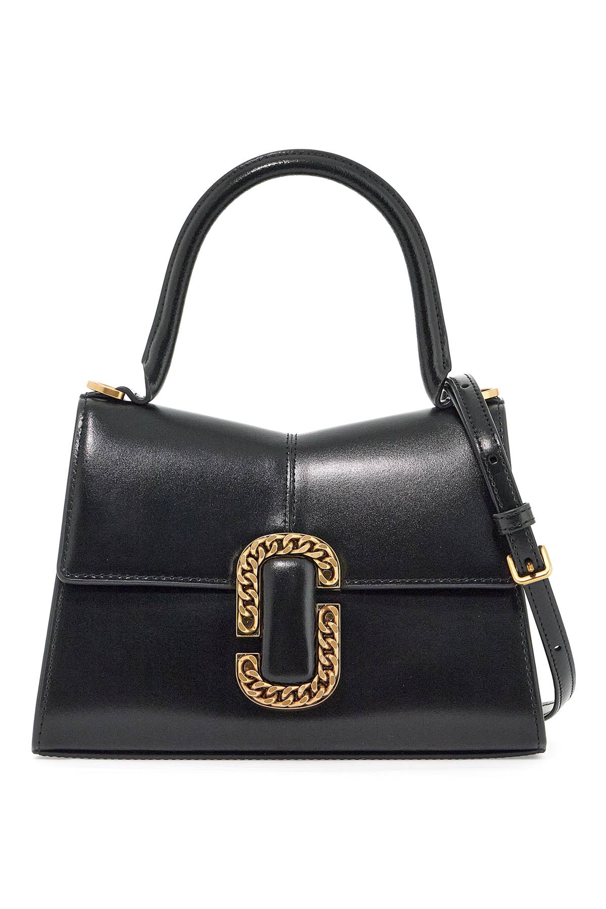 Shop Marc Jacobs The St. Marc Top Handle Handbag In Black