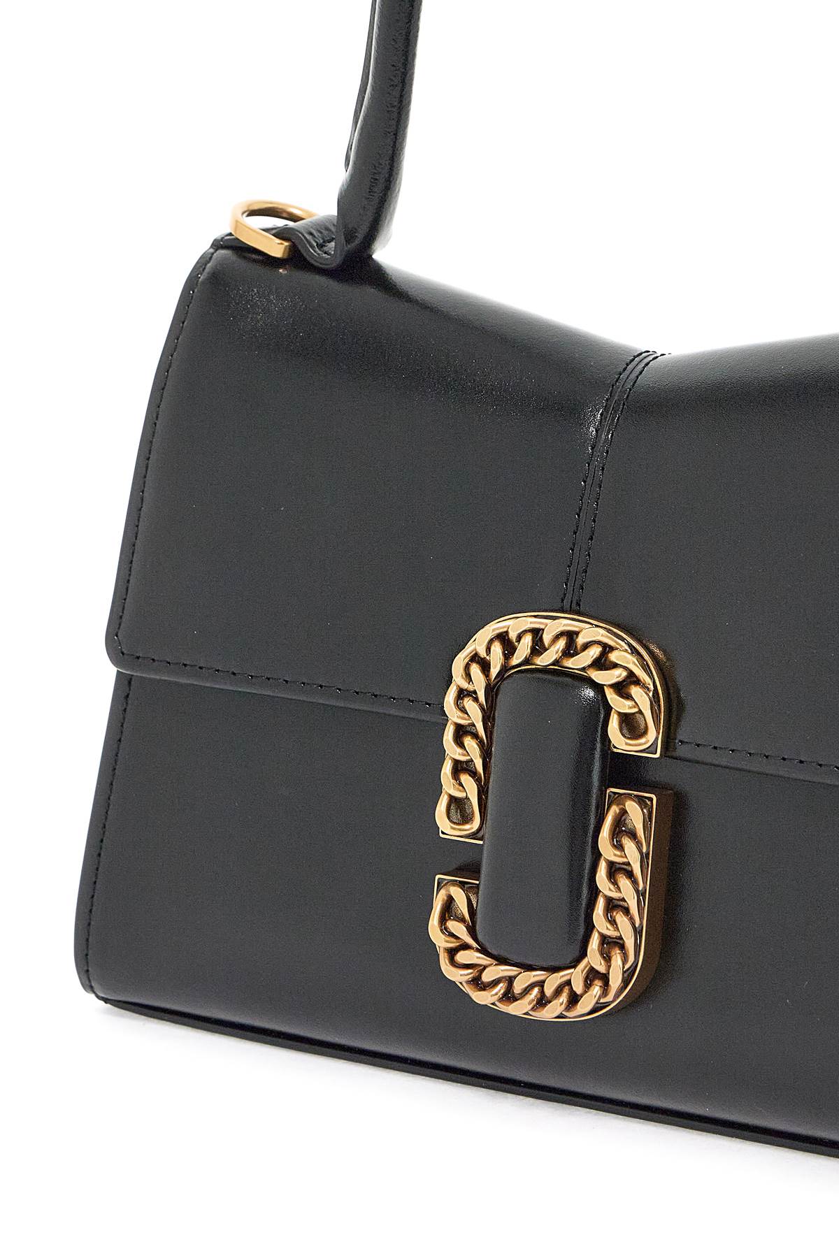 Shop Marc Jacobs The St. Marc Top Handle Handbag In Black