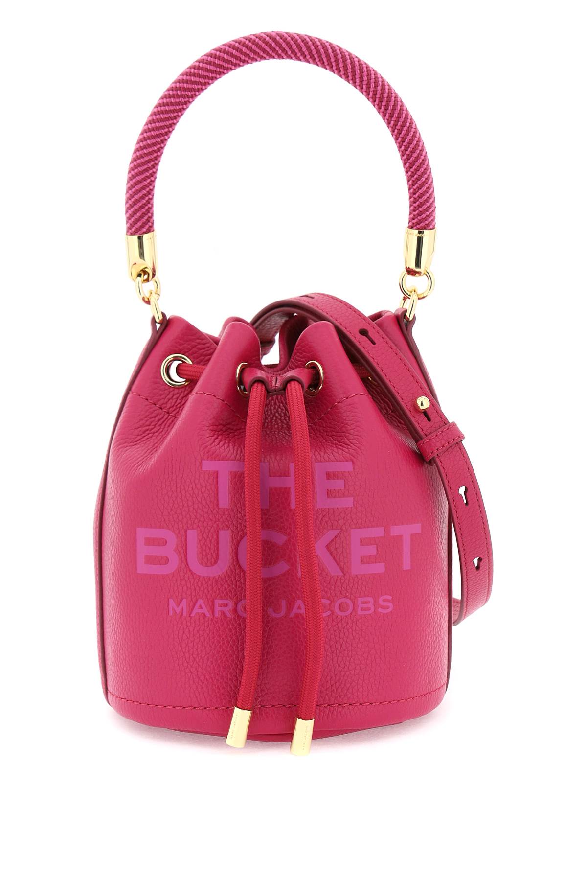 Marc Jacobs The Leather Bucket Bag In Fuchsia