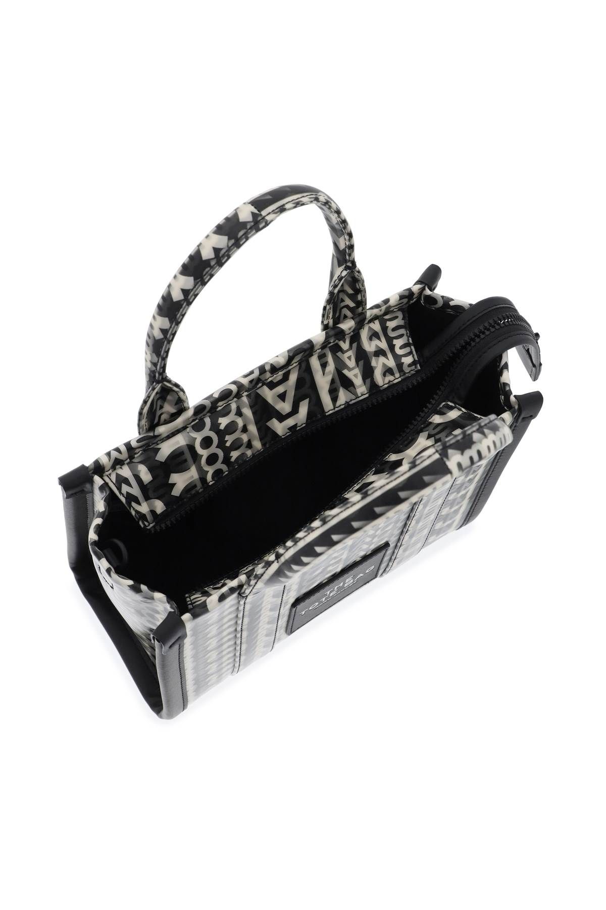 Shop Marc Jacobs The Small Tote Bag With Lenticular Effect In White,black