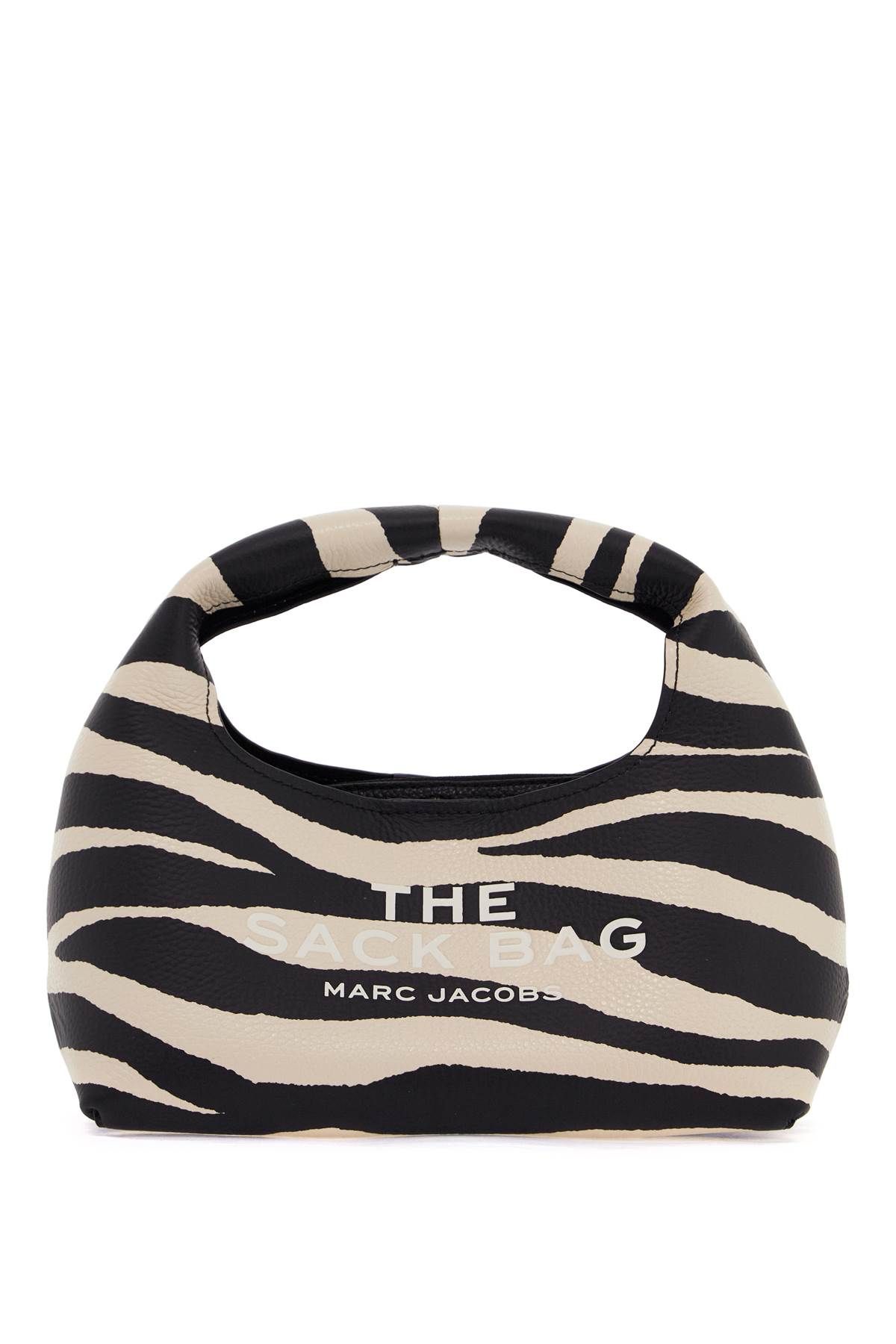 Shop Marc Jacobs The Zebra Leather Mini Sack Bag In Black