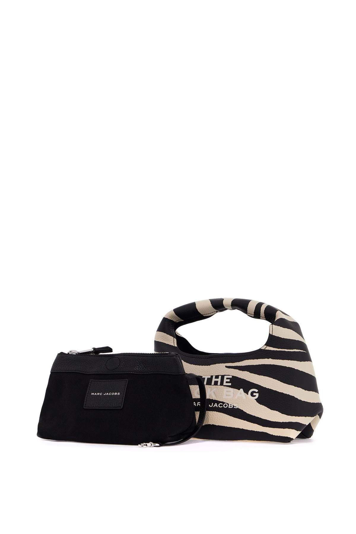 Shop Marc Jacobs The Zebra Leather Mini Sack Bag In Black