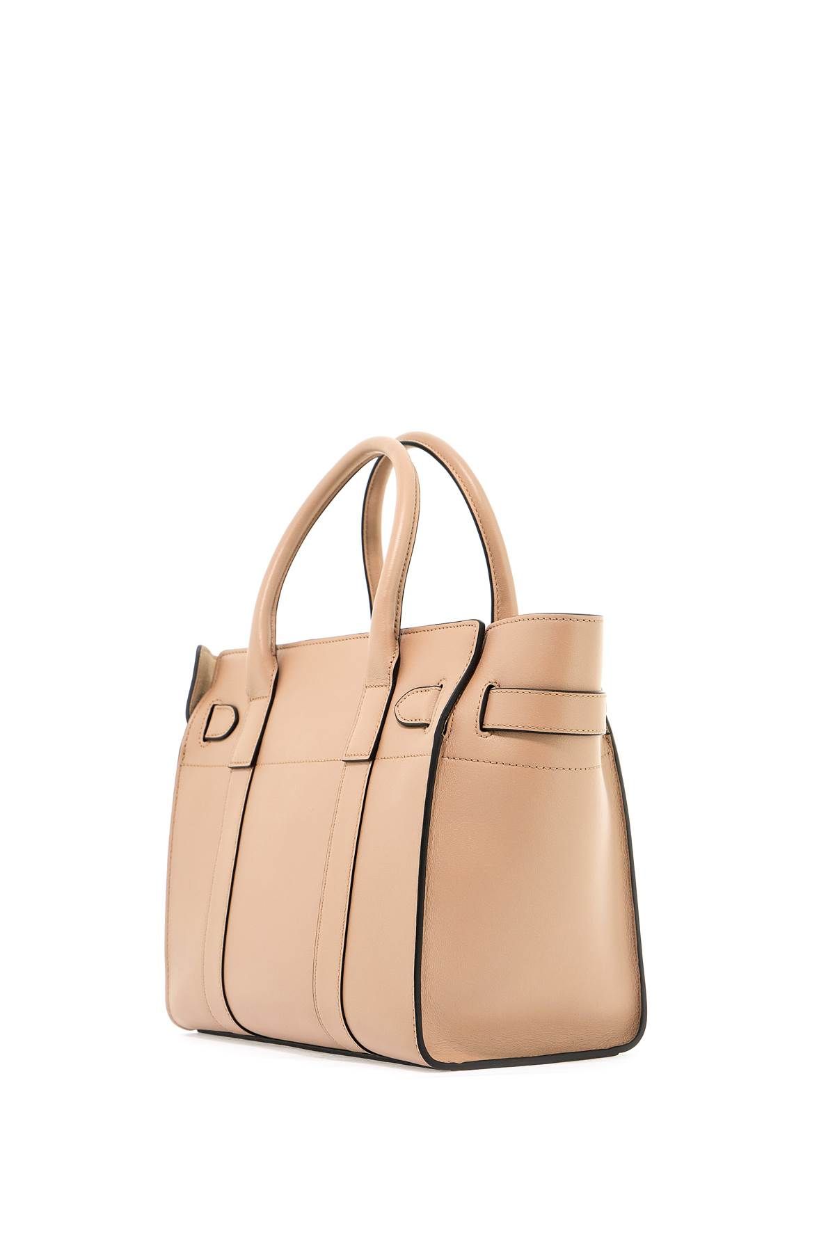 Shop Mulberry Zipped Bayswater Handbag In Beige