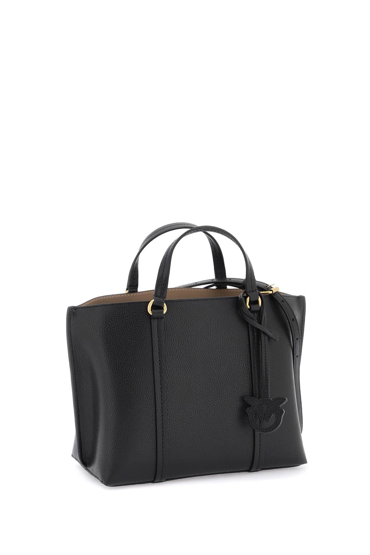 Shop Pinko Carrie Shopper Classic Handbag In Black