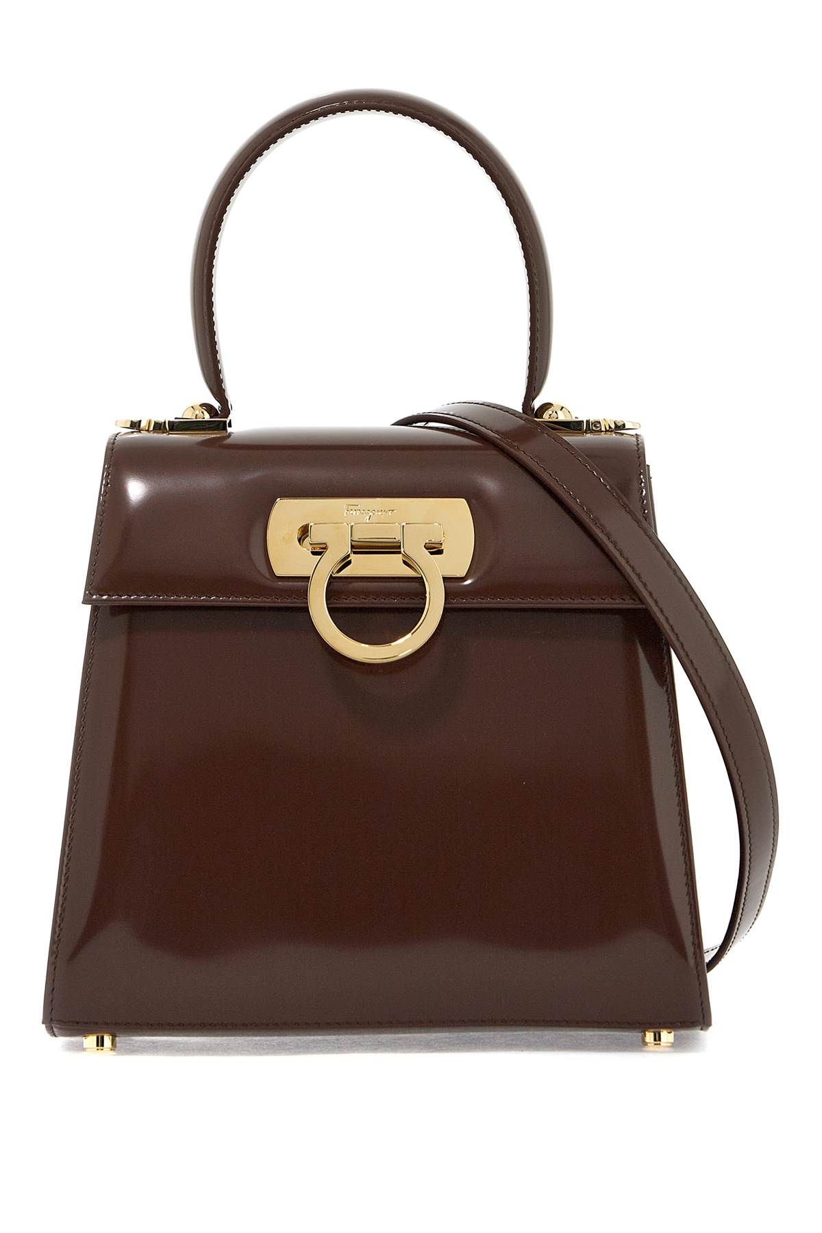Ferragamo Iconic Top Handle Handbag (s) In Brown