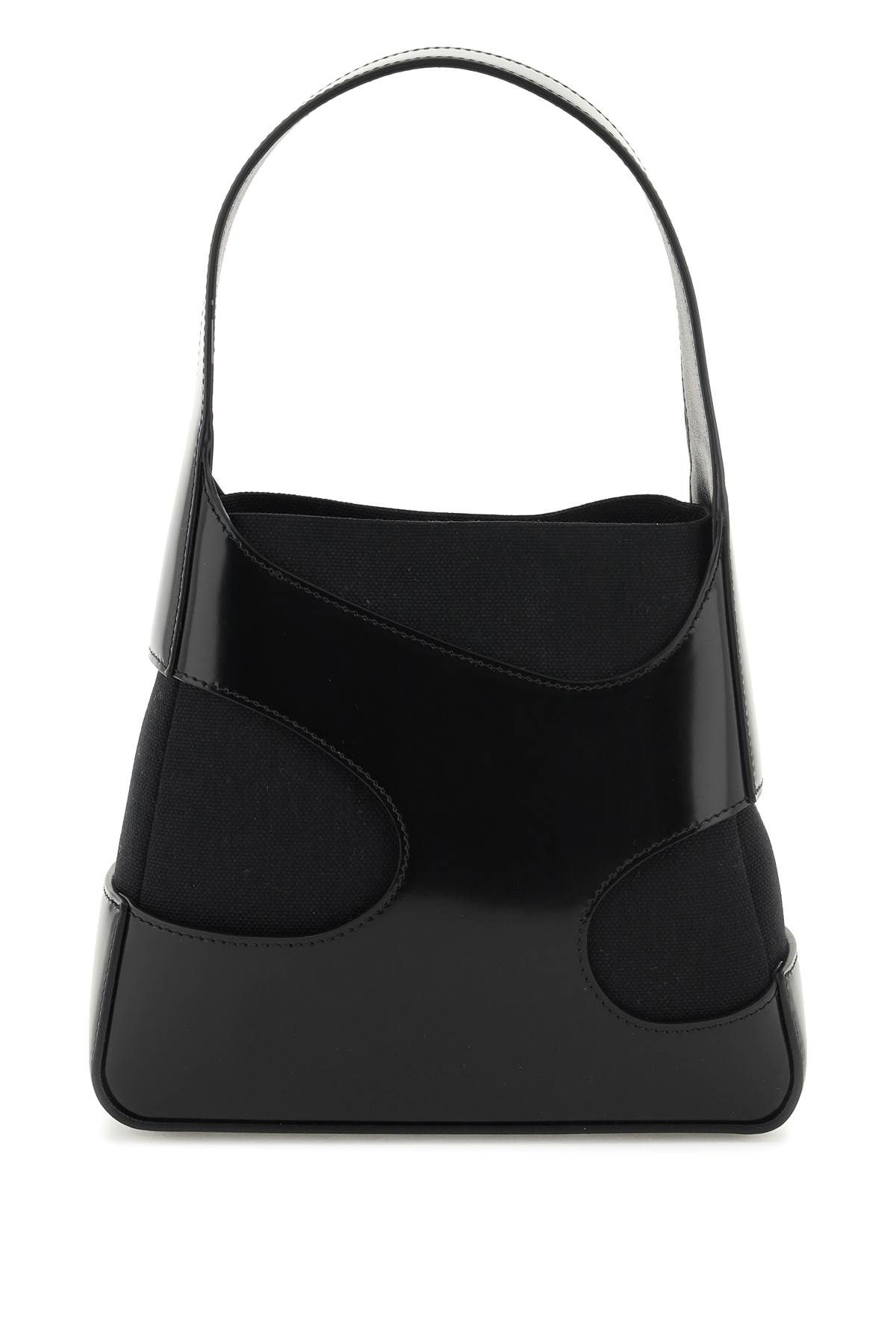 Ferragamo Handbag With Cut-outs In Black