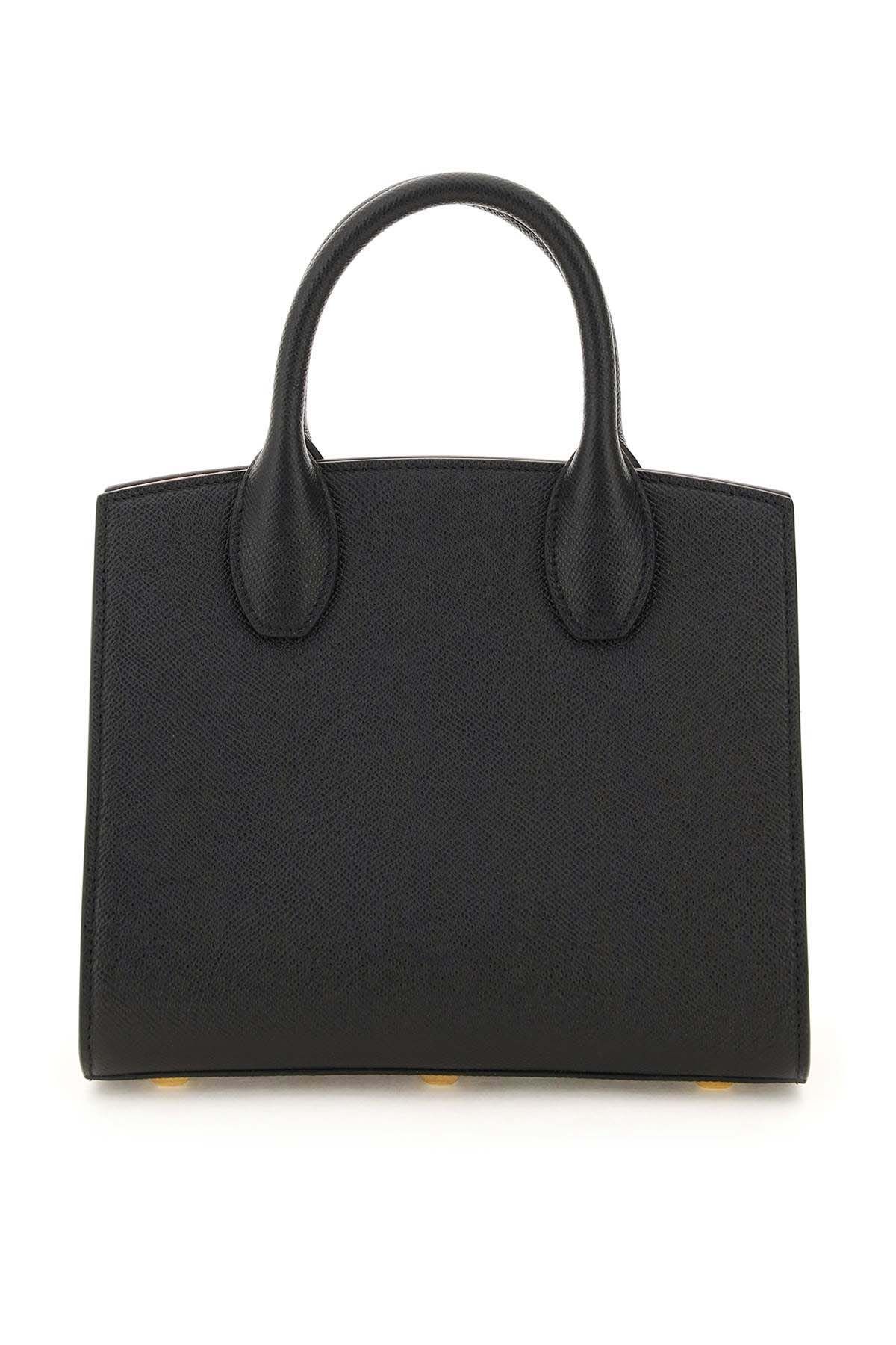 Shop Ferragamo Studio Box Bag Mini In Black