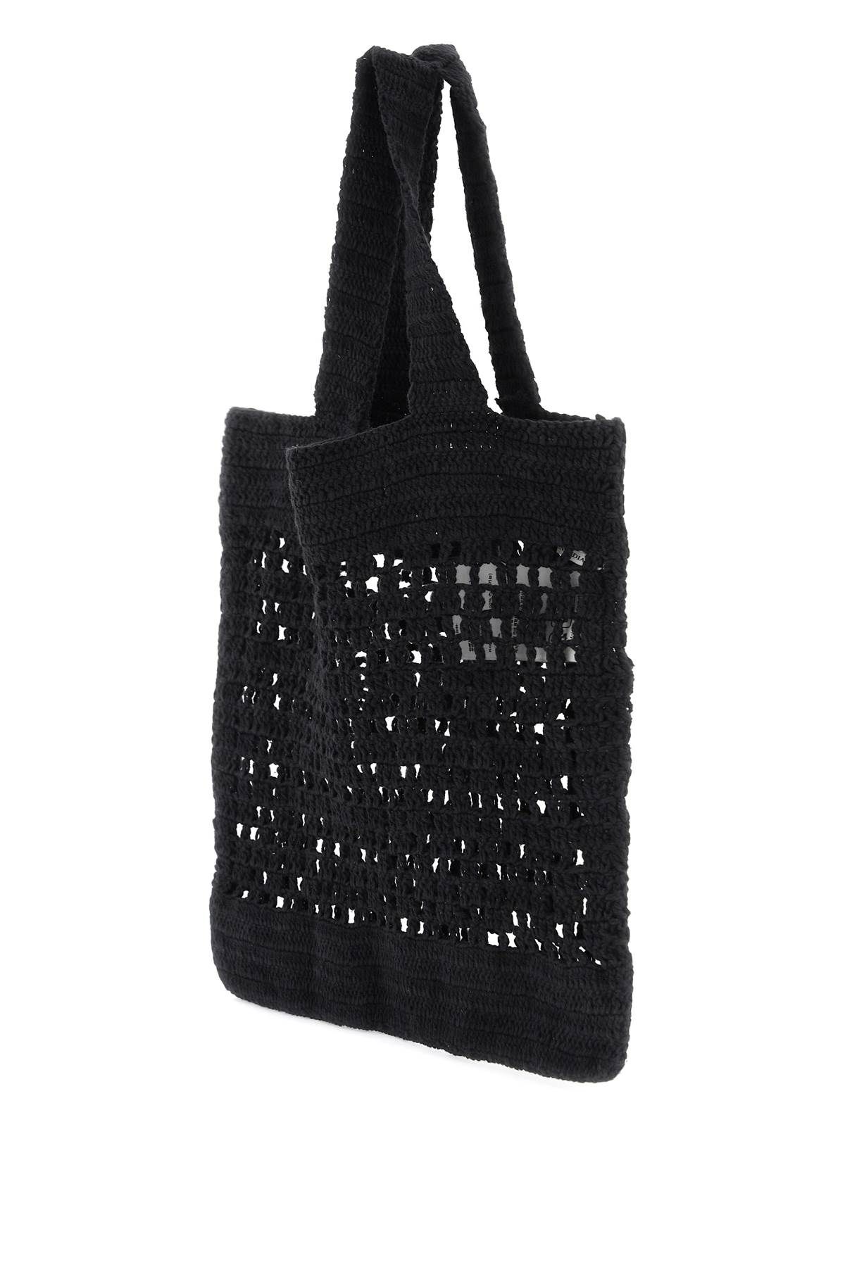 Shop Skall Studio Evalu Crochet Handbag In 9 In Black