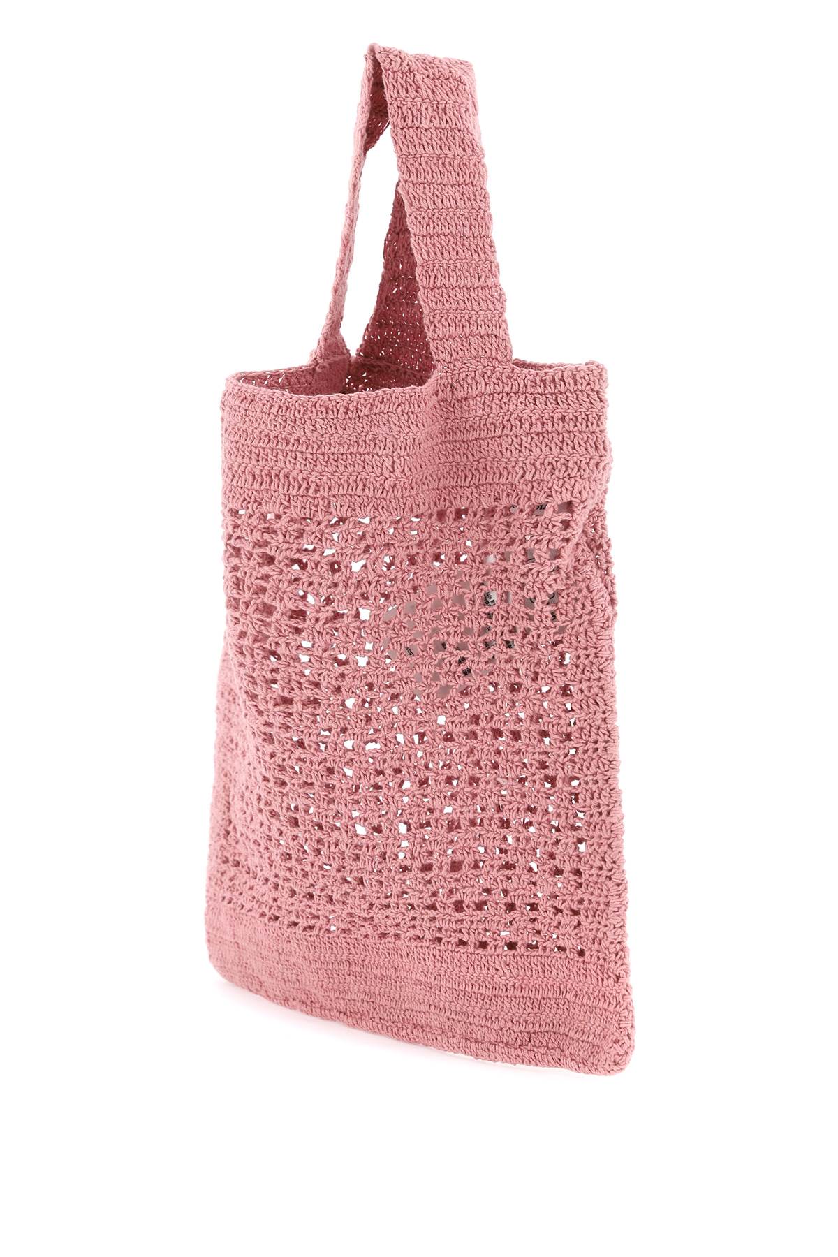 Shop Skall Studio Evalu Crochet Handbag In 9 In Pink