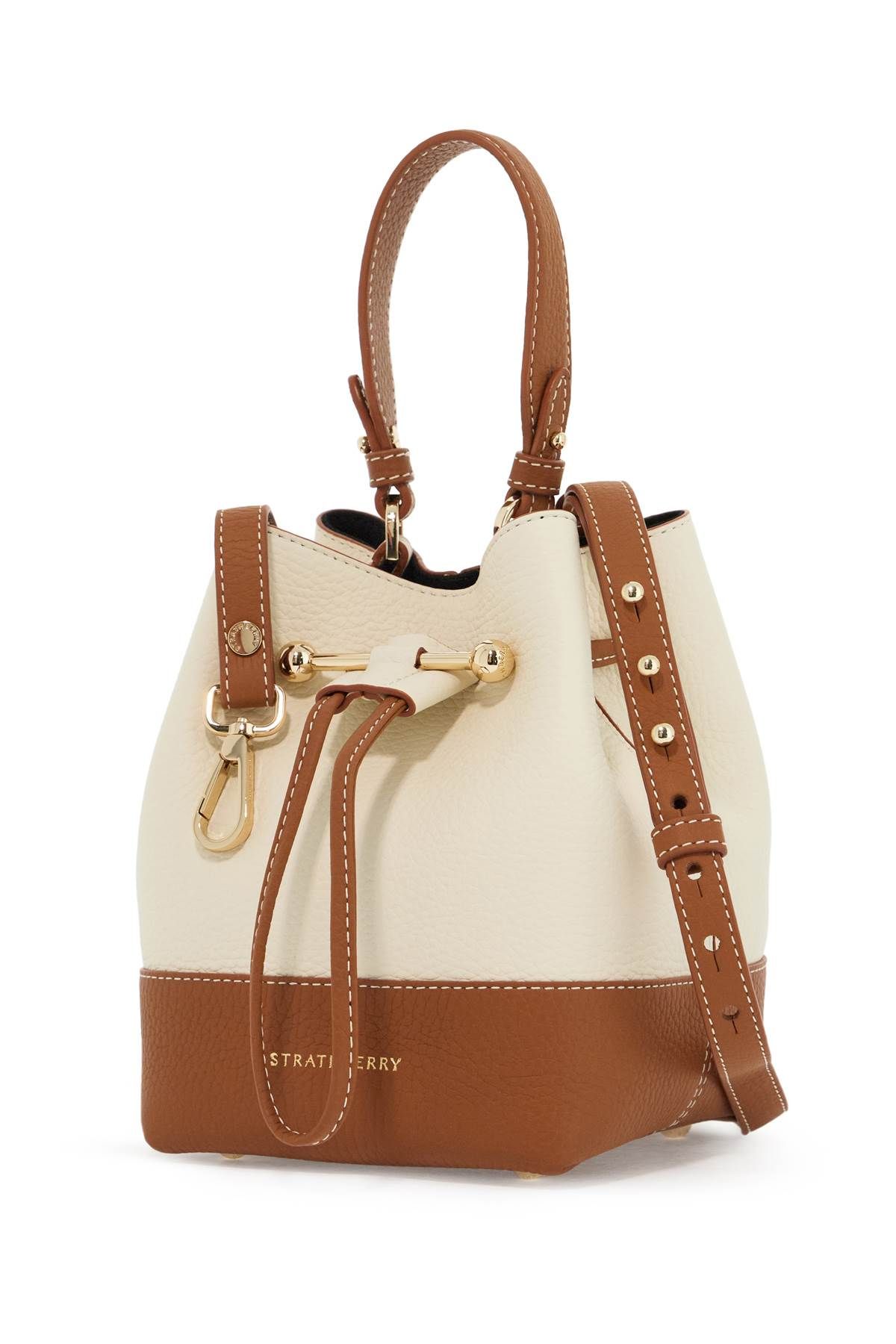 Shop Strathberry Lana Osette Bucket Bag In White