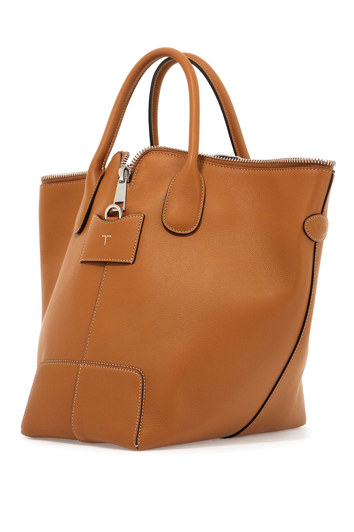 Shop Tod's Leather Medium-sized Swing Bag For Women In Brown