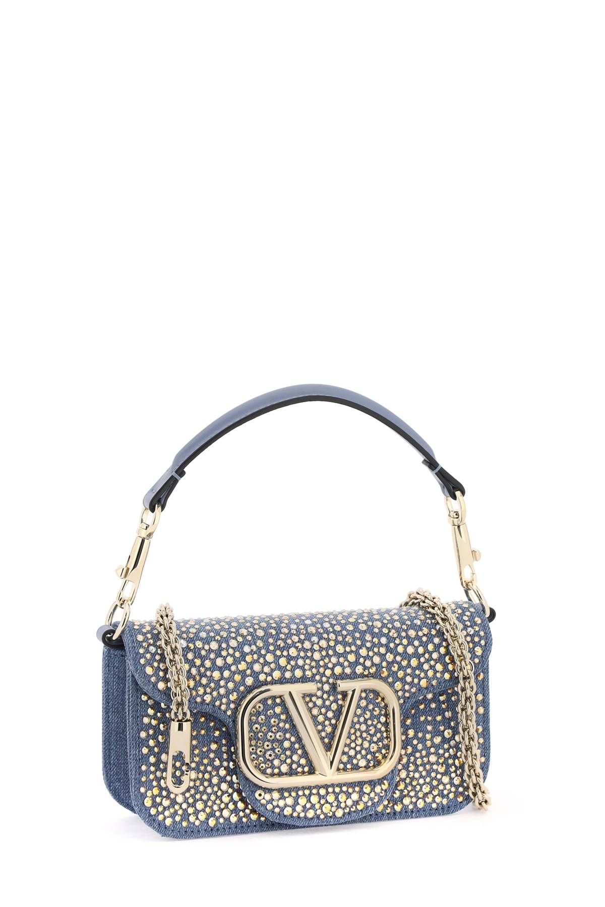 Shop Valentino "locò Handbag With Rhin In Blue