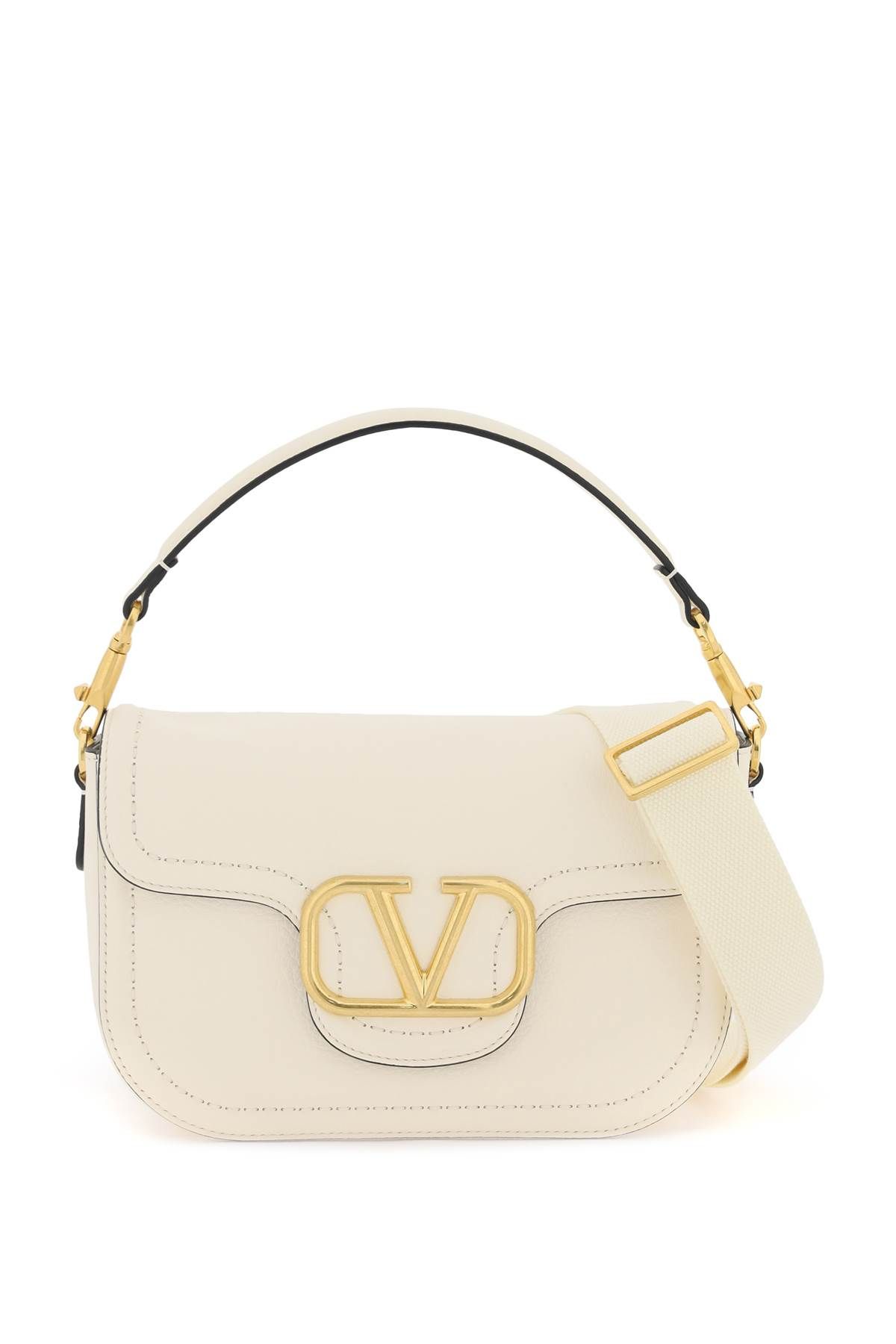 Shop Valentino Alltime Shoulder Bag In White